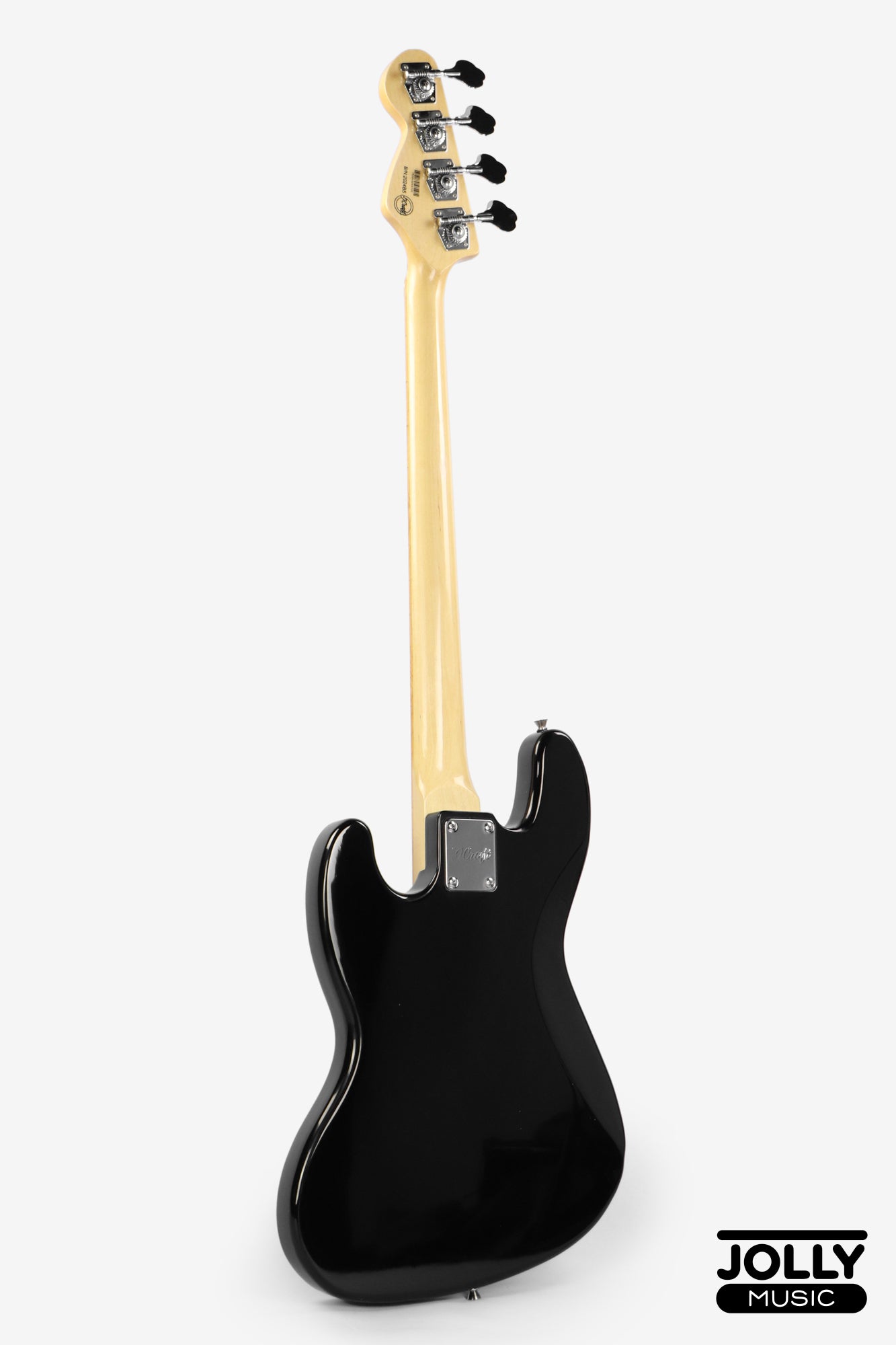 JCraft JB-1 J-Offset 4-String Bass Guitar with Gigbag - Black