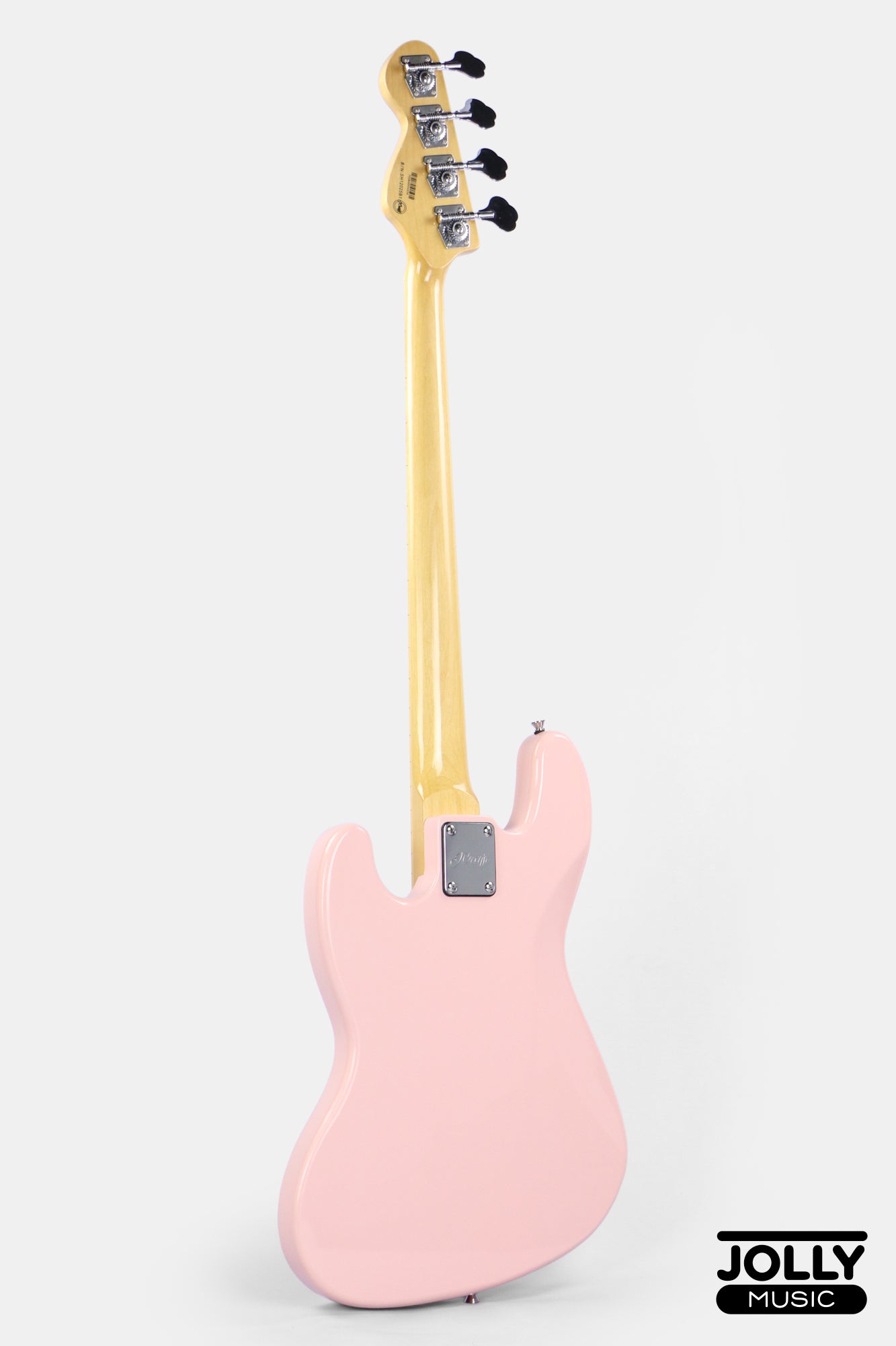 JCraft JB-1 J-Offset 4-String Bass Guitar with Gigbag - Shell Pink