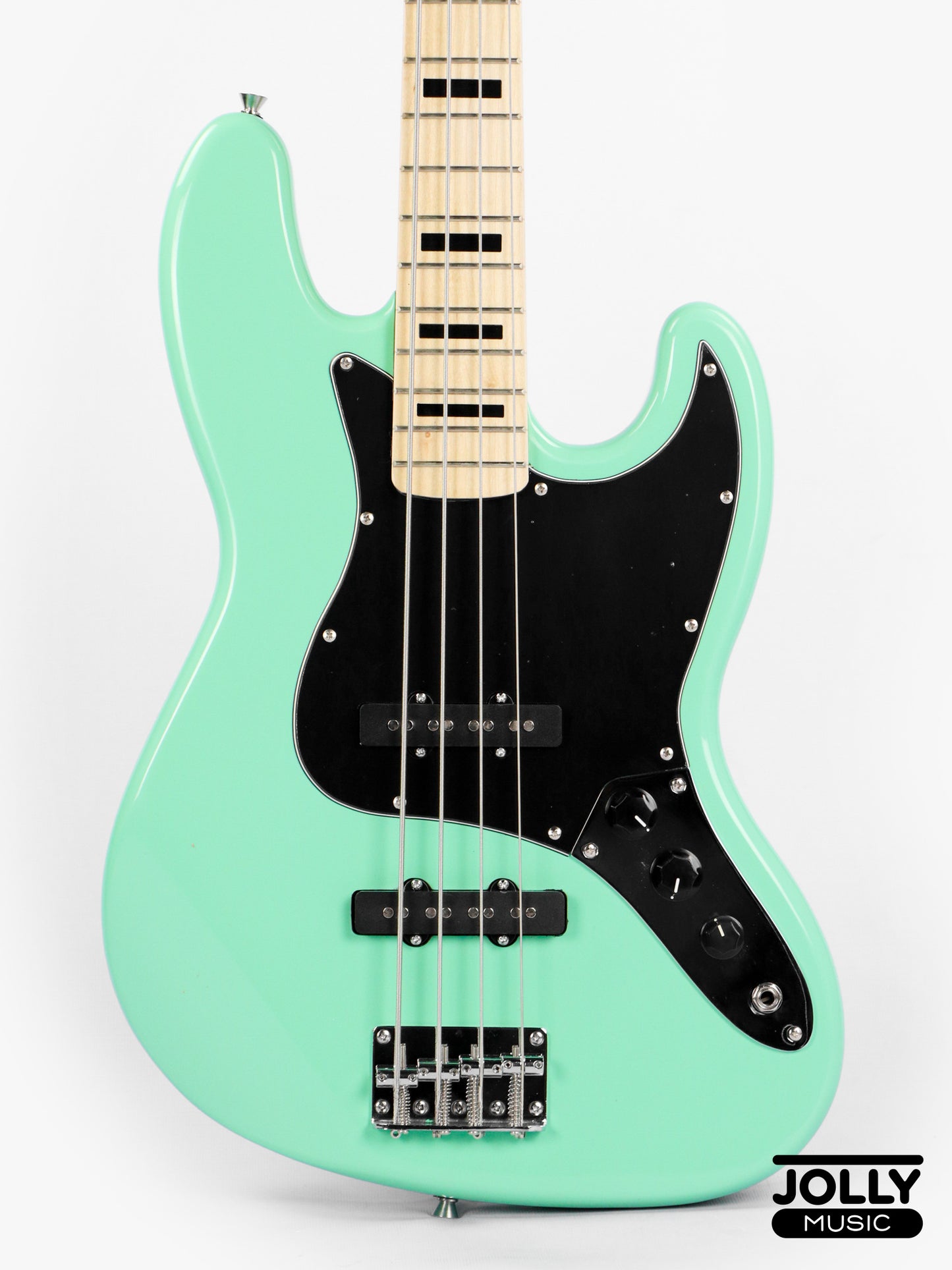 JCraft JB-1 J-Offset 4-String Bass Guitar with Gigbag - Surf Green