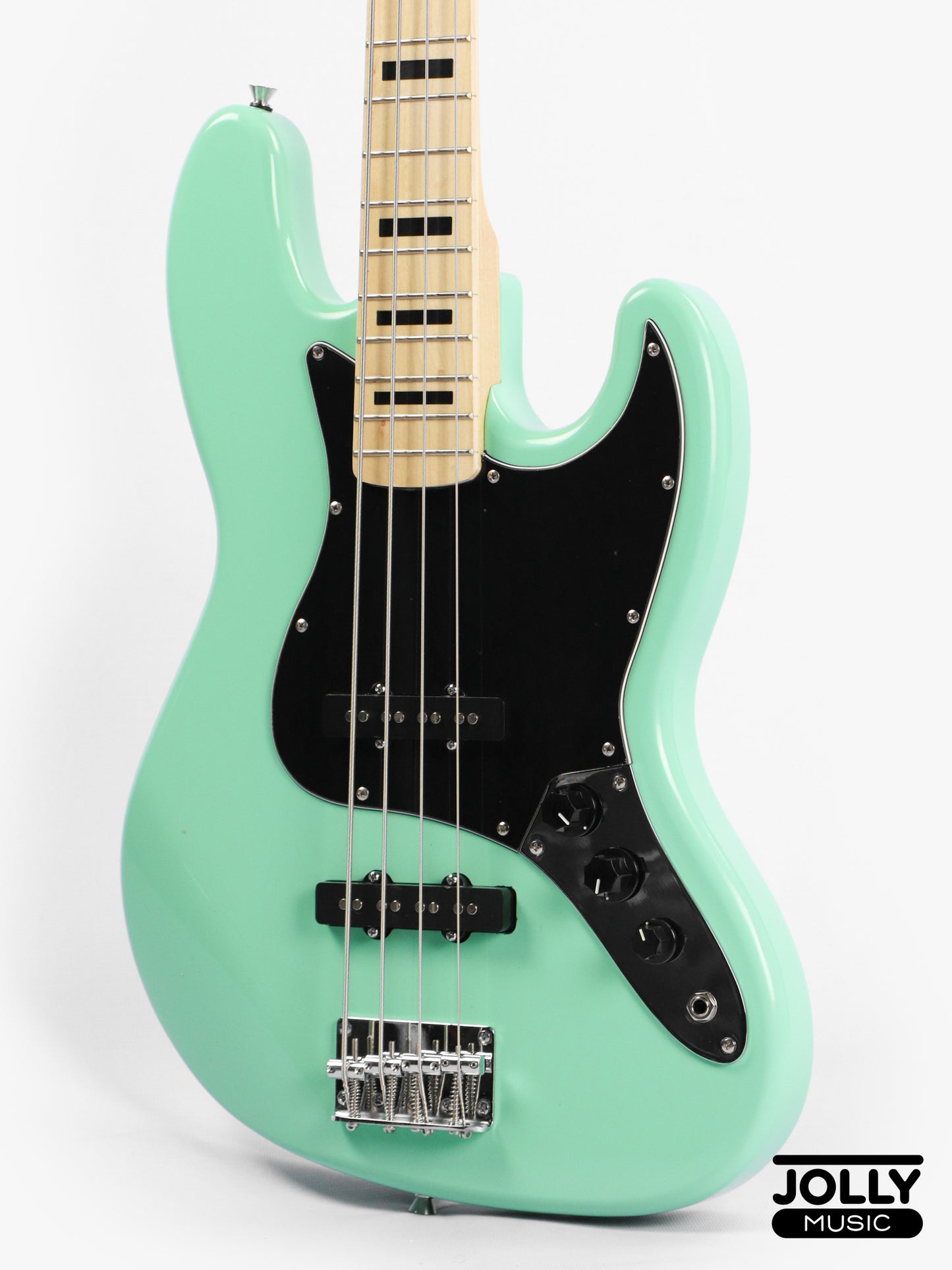 JCraft JB-1 J-Offset 4-String Bass Guitar with Gigbag - Surf Green