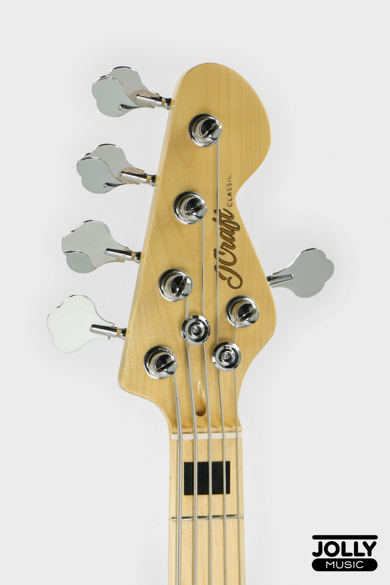 JCraft JB-1 J-Offset 5-String Bass Guitar with Gigbag - Black