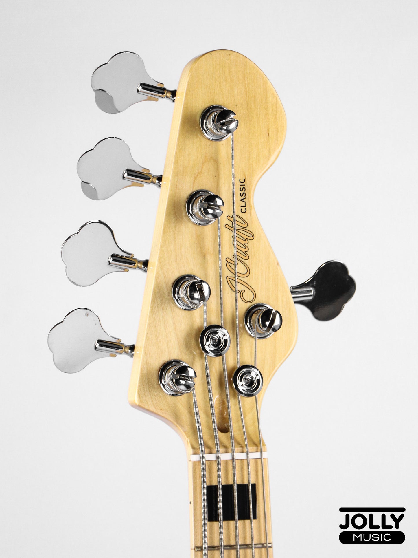 JCraft JB-1 J-Offset 5-String Bass Guitar with Gigbag - Shell Pink