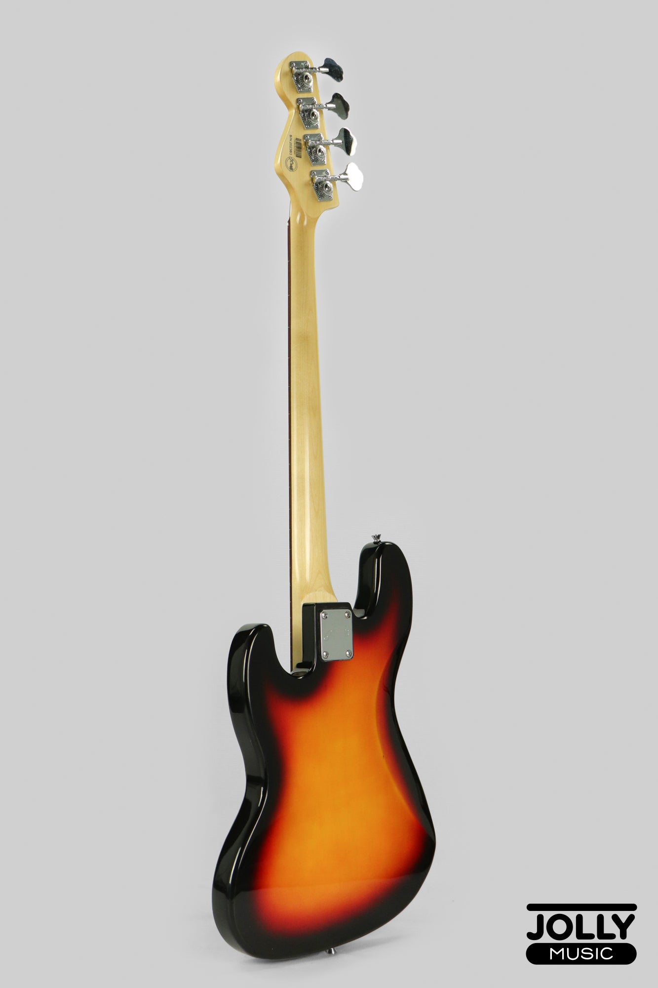 JCraft JB-1 J-Offset 4-String FRETLESS Bass Guitar - Sunburst
