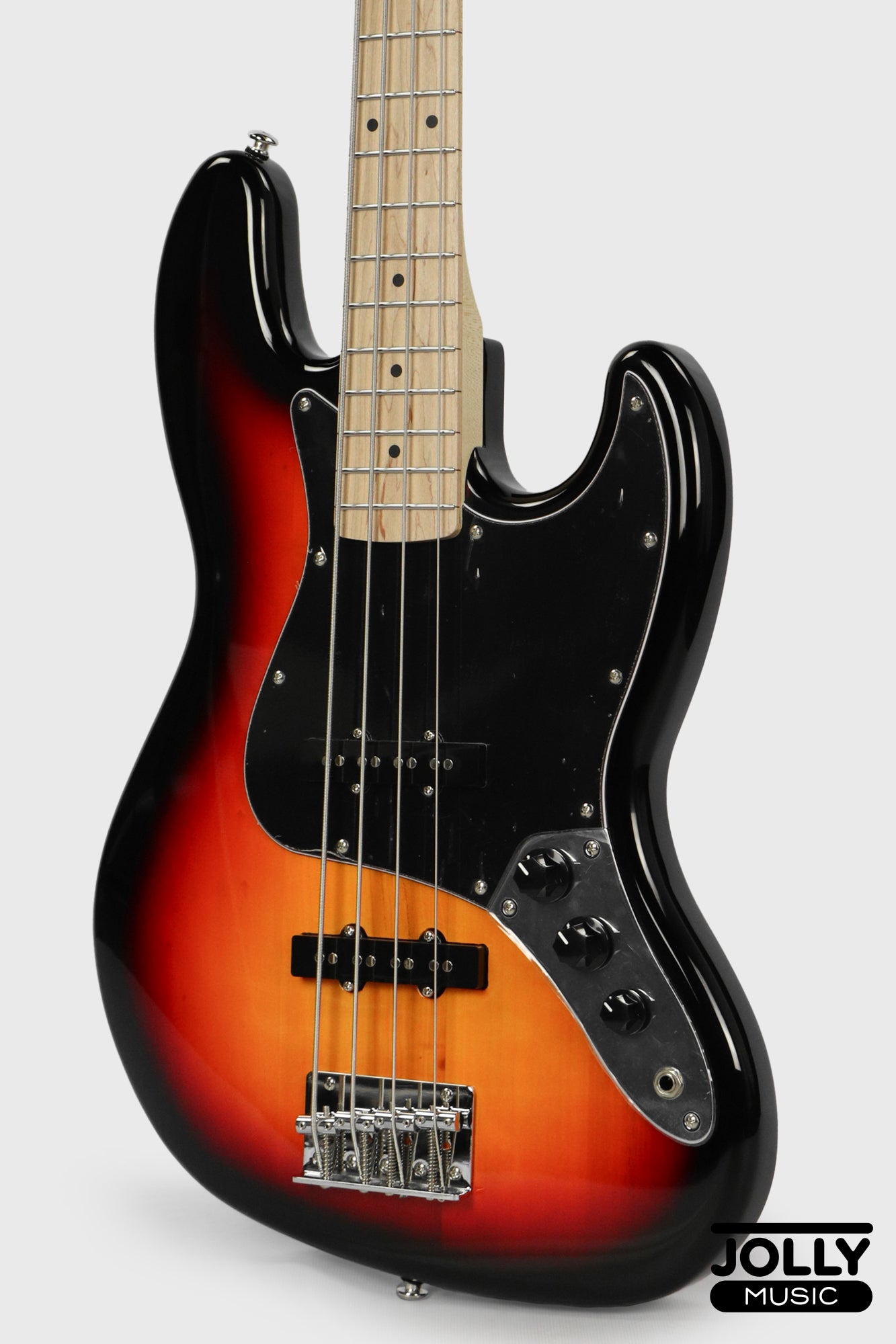 JCraft JB-2 4-String Electric Bass 2026 - Maple / Sunburst