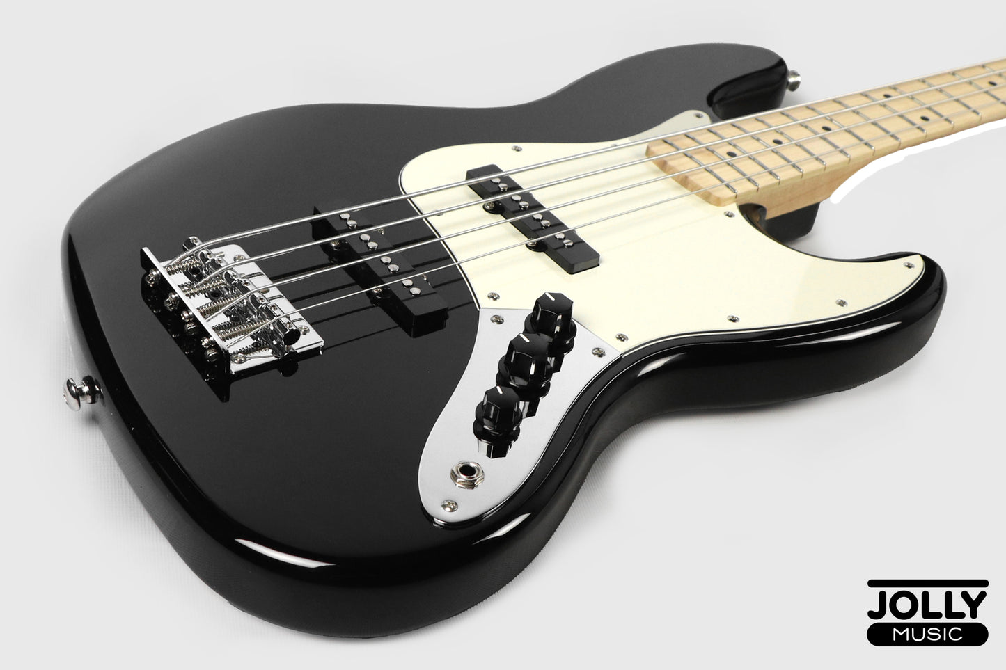 JCraft JB-2 4-String Electric Bass 2026 - Maple / Black
