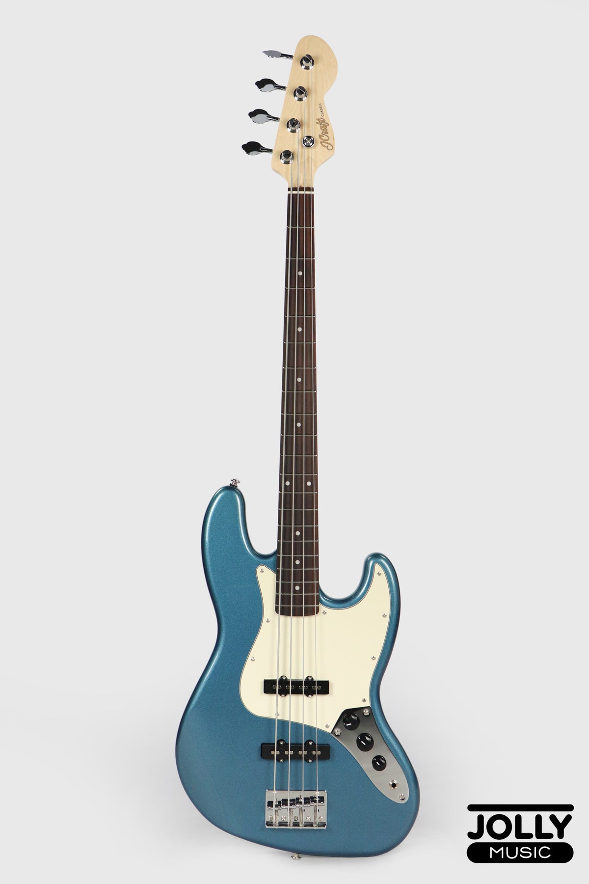 JCraft JB-2 4-String Bass 2026 - Rosewood / Metallic Blue