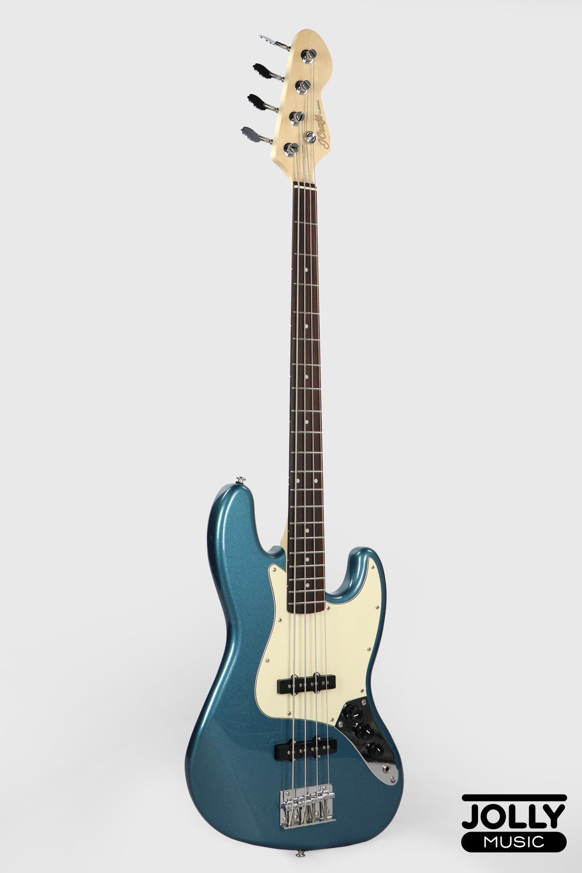 JCraft JB-2 4-String Bass 2026 - Rosewood / Metallic Blue