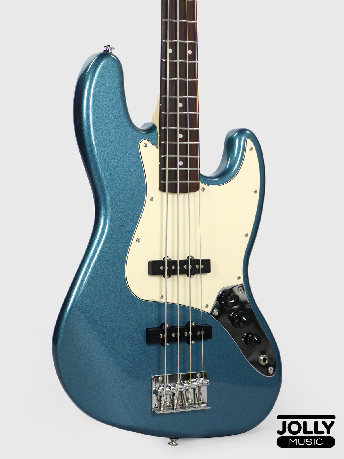 JCraft JB-2 4-String Bass 2026 - Rosewood / Metallic Blue