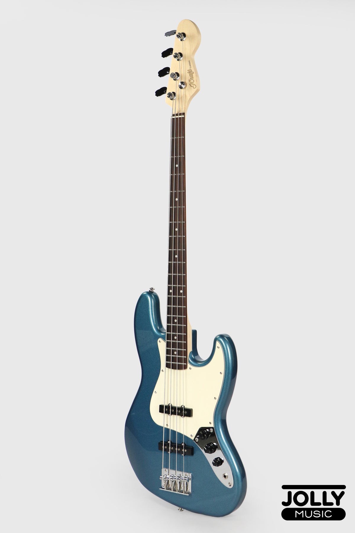 JCraft JB-2 4-String Bass 2026 - Rosewood / Metallic Blue