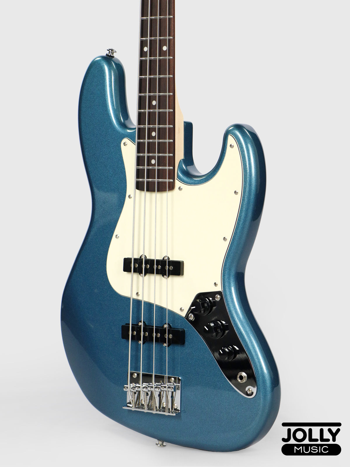 JCraft JB-2 4-String Bass 2026 - Rosewood / Metallic Blue