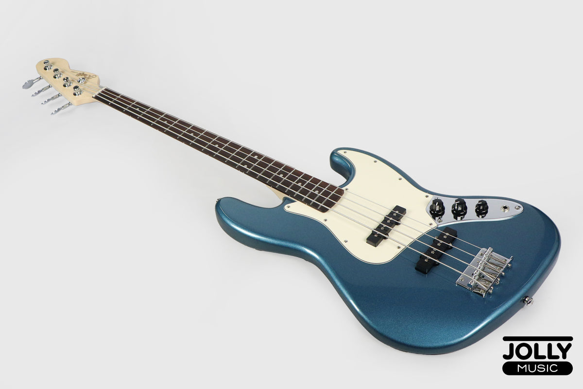 JCraft JB-2 4-String Bass 2026 - Rosewood / Metallic Blue