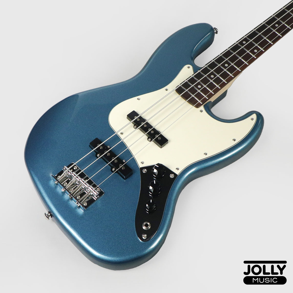 JCraft JB-2 4-String Bass 2026 - Rosewood / Metallic Blue