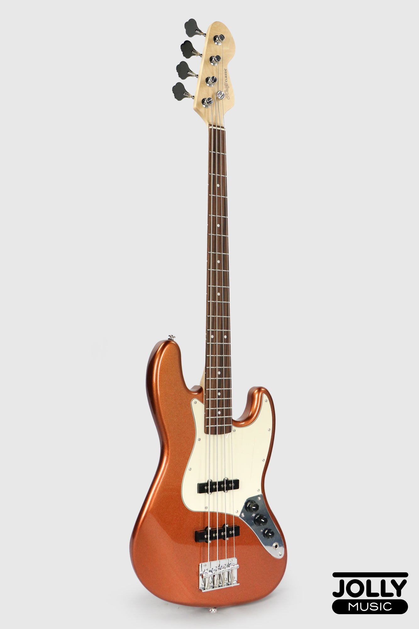 JCraft JB-2 4-String Electric Bass 2026 - Rosewood / Metallic Gold