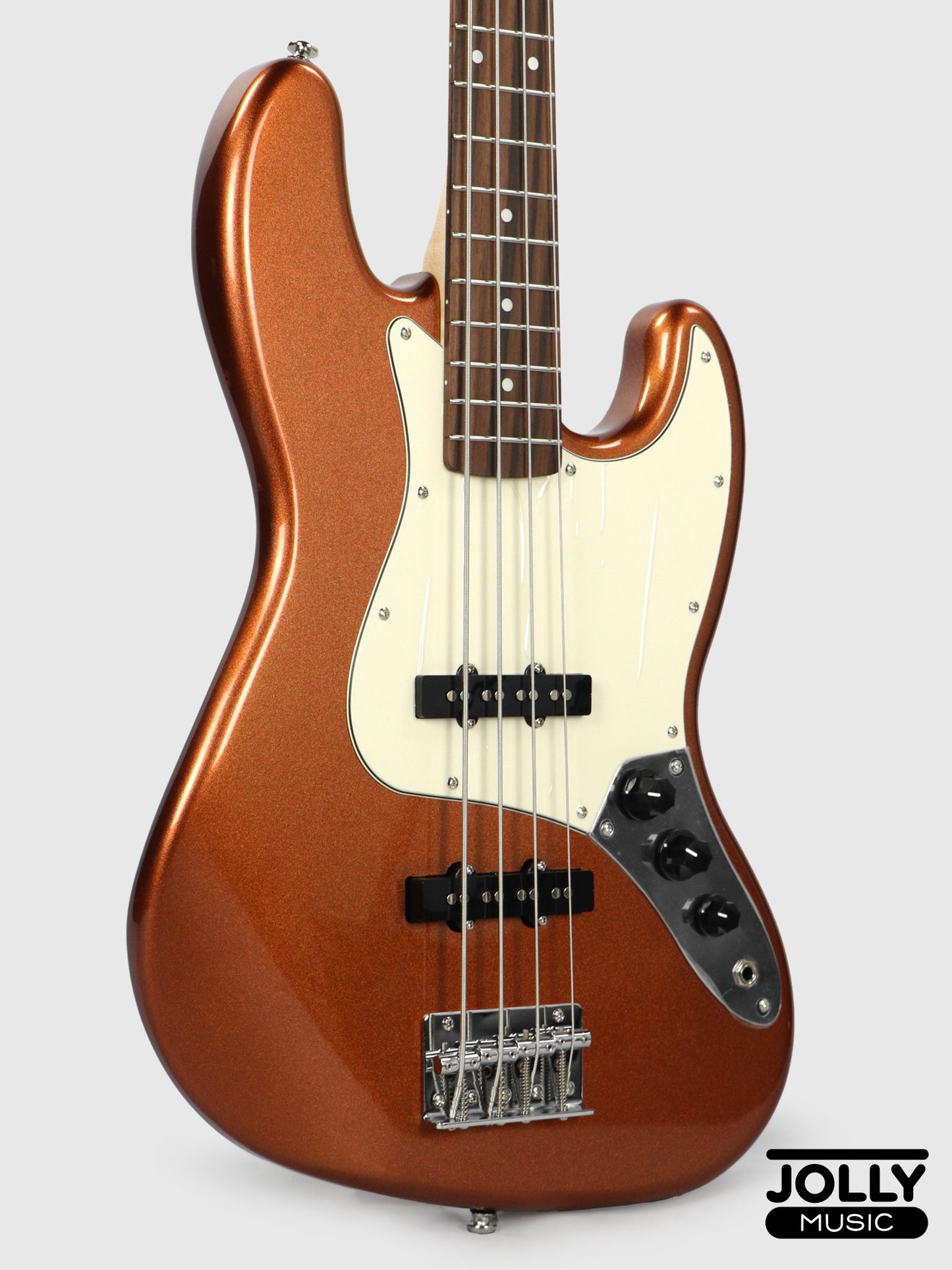 JCraft JB-2 4-String Electric Bass 2026 - Rosewood / Metallic Gold