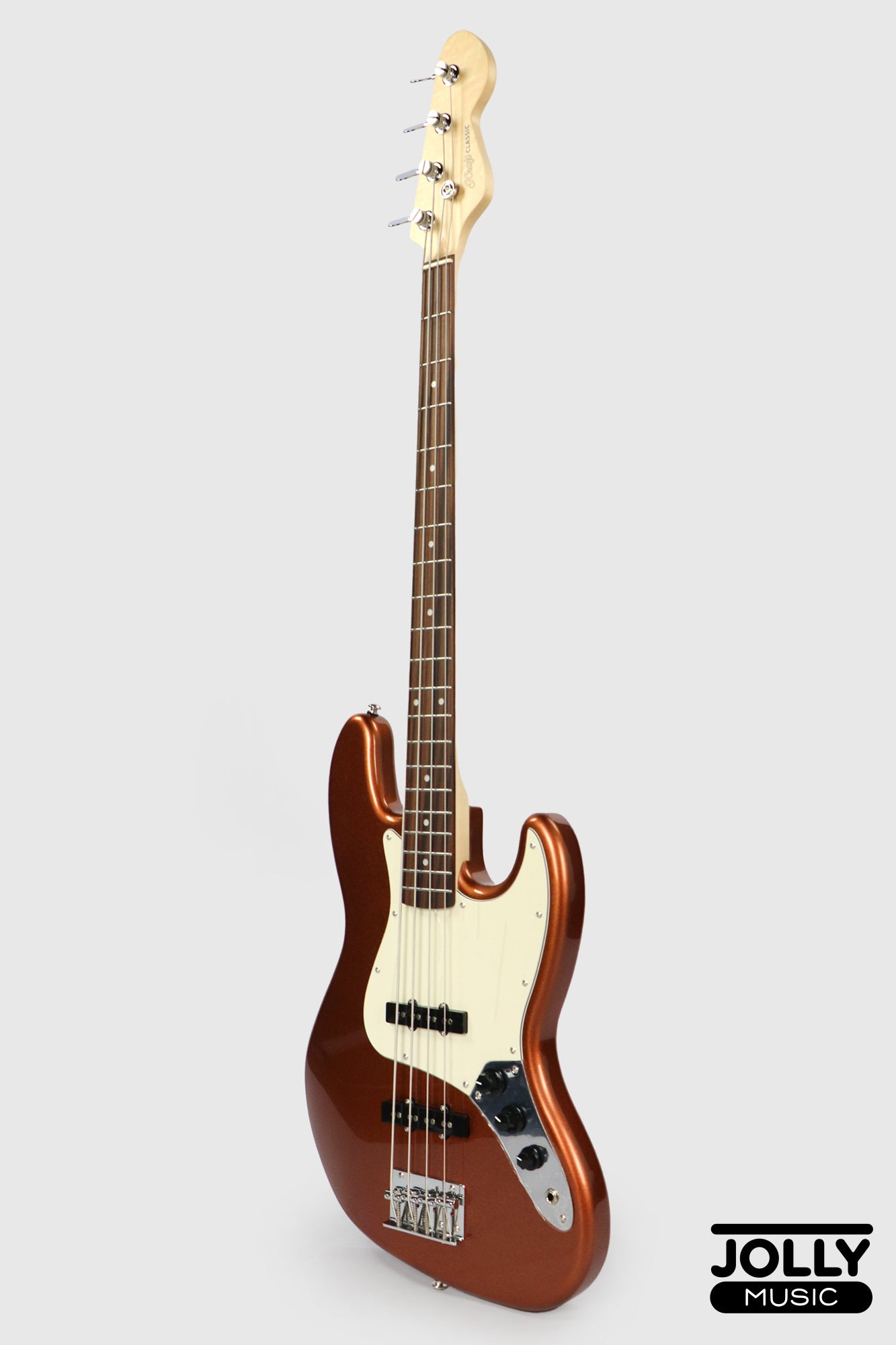 JCraft JB-2 4-String Electric Bass 2026 - Rosewood / Metallic Gold