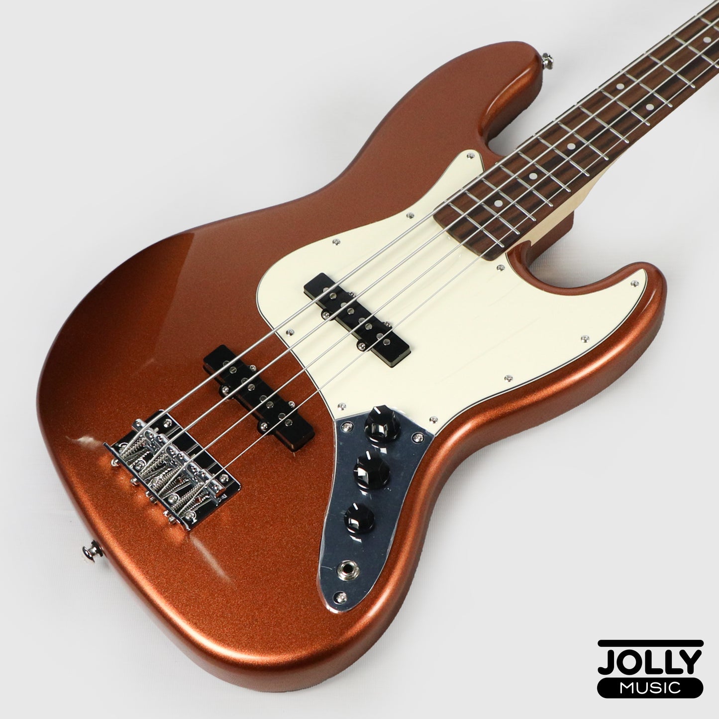 JCraft JB-2 4-String Electric Bass 2026 - Rosewood / Metallic Gold