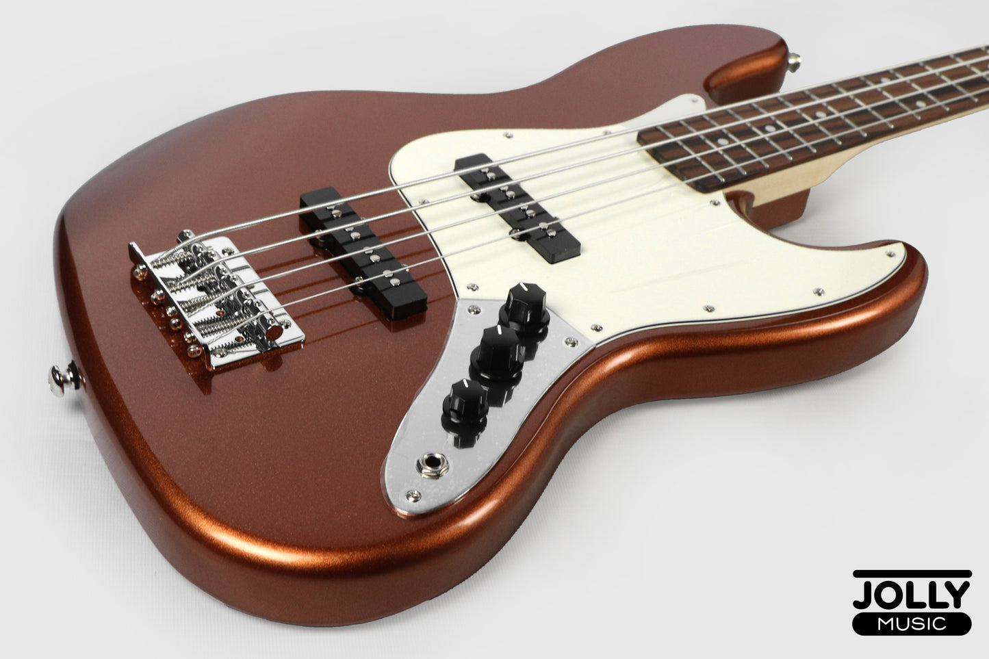 JCraft JB-2 4-String Electric Bass 2026 - Rosewood / Metallic Gold