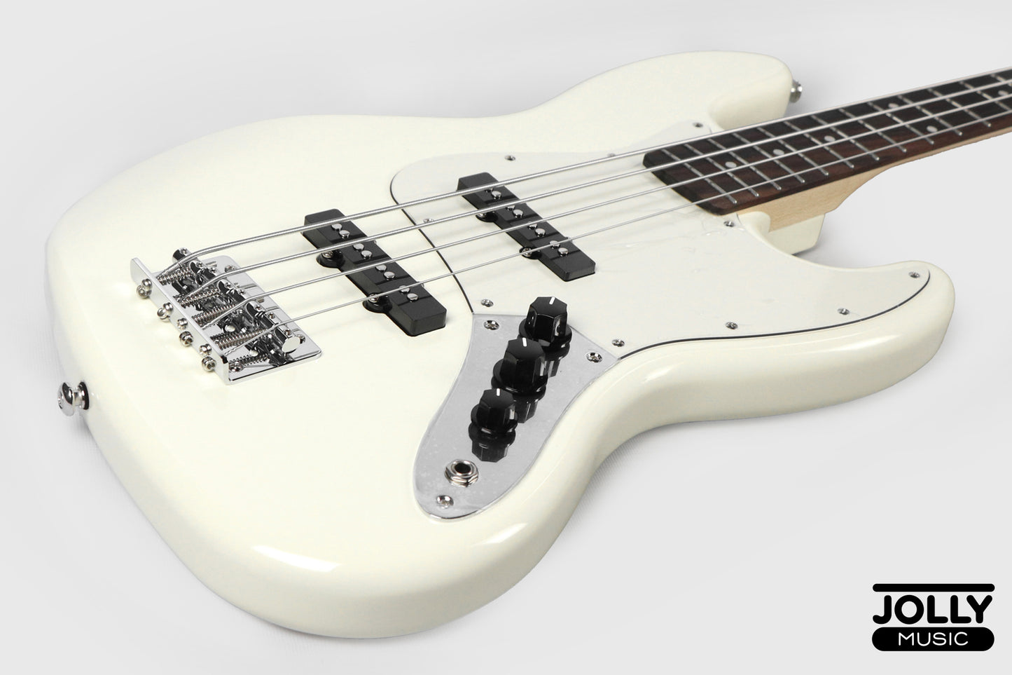 Jcraft JB-2 4-String Electric Bass 2026 - Rosewood / Olympic White