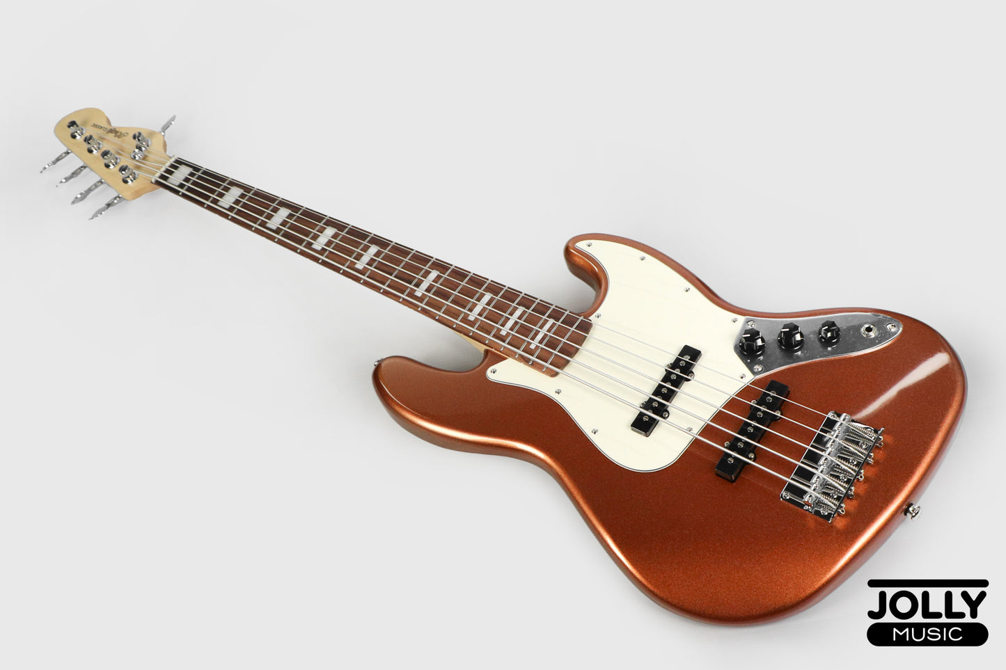 Jcraft JB-2 5-String Electric Bass 2026 - Rosewood / Metallic Gold