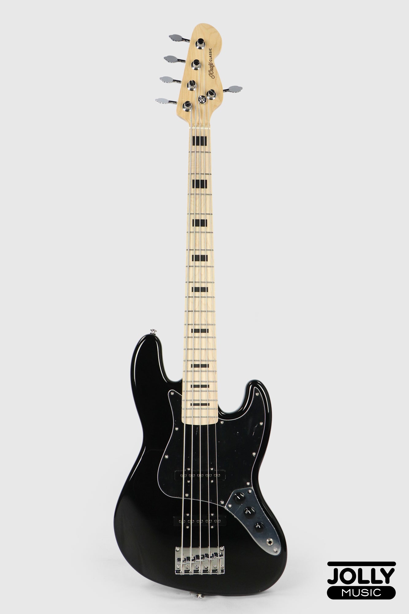 JCraft JB-2 5-String Electric Bass 2026 - Maple / Black