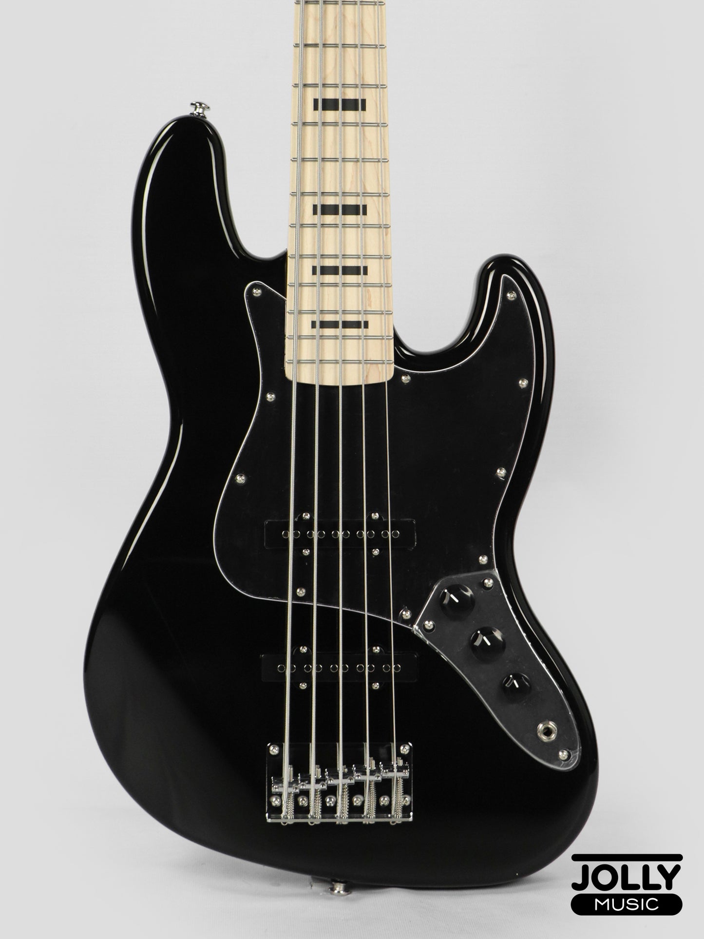 JCraft JB-2 5-String Electric Bass 2026 - Maple / Black
