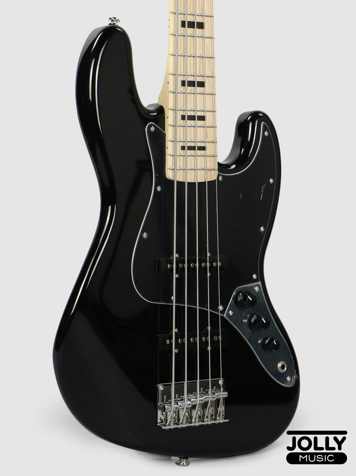 JCraft JB-2 5-String Electric Bass 2026 - Maple / Black
