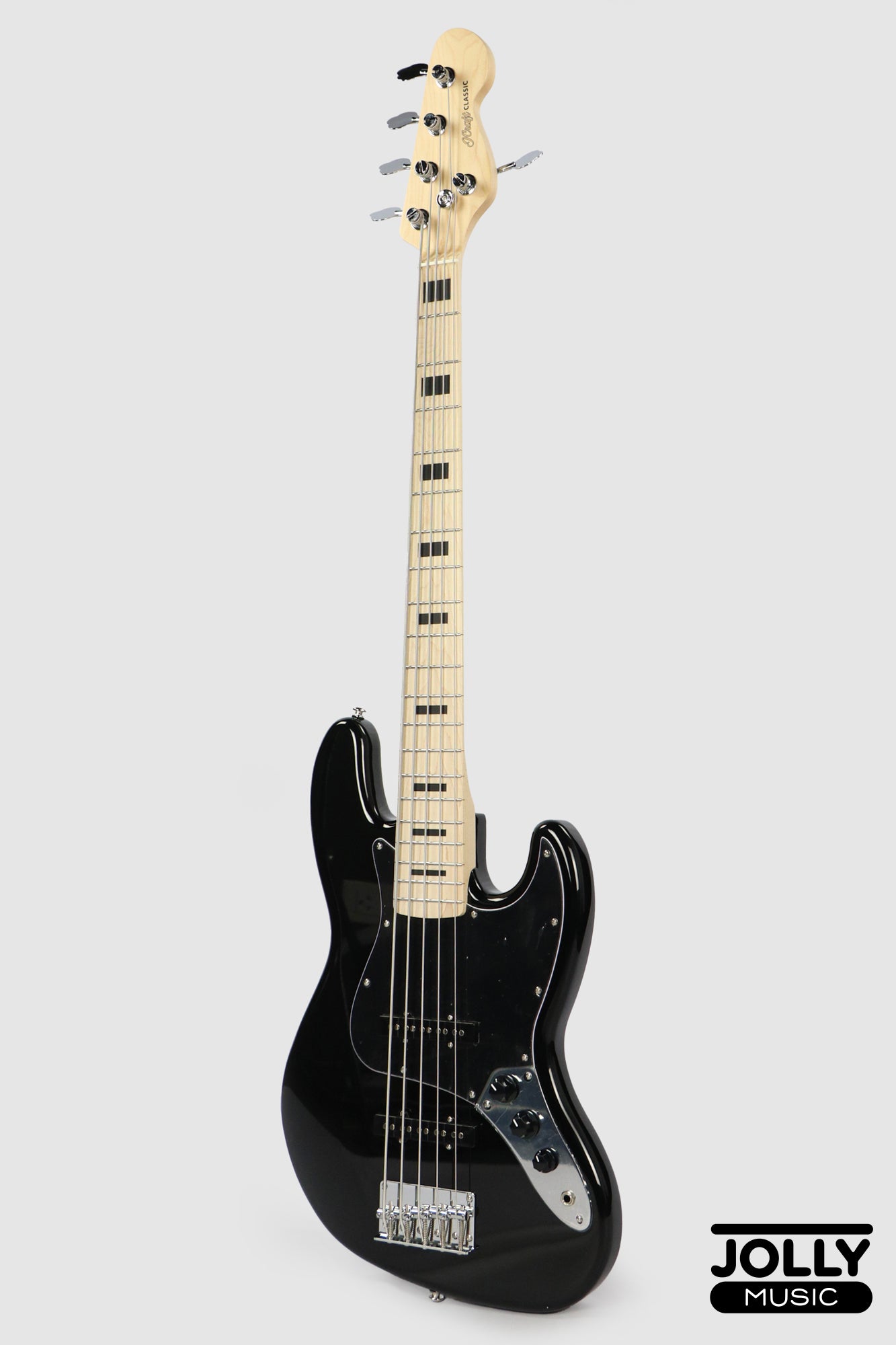 JCraft JB-2 5-String Electric Bass 2026 - Maple / Black