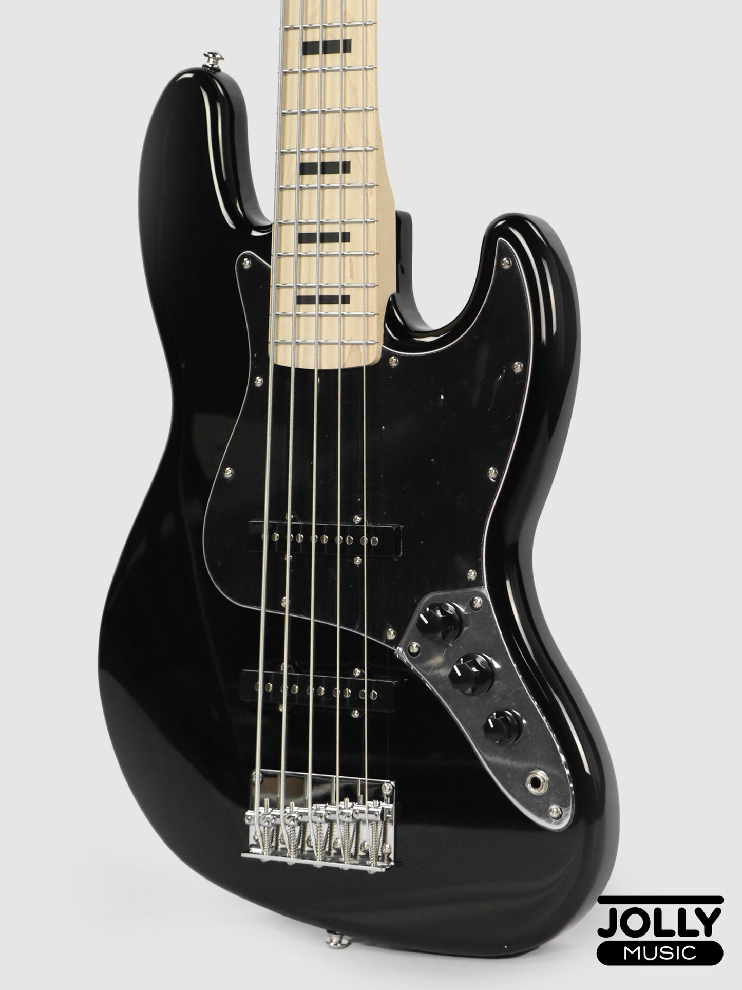 JCraft JB-2 5-String Electric Bass 2026 - Maple / Black