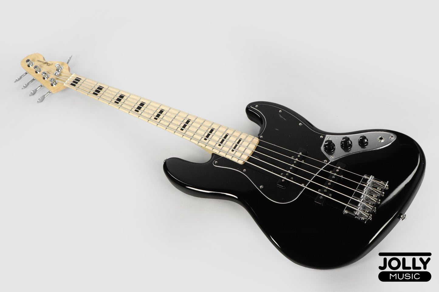 JCraft JB-2 5-String Electric Bass 2026 - Maple / Black