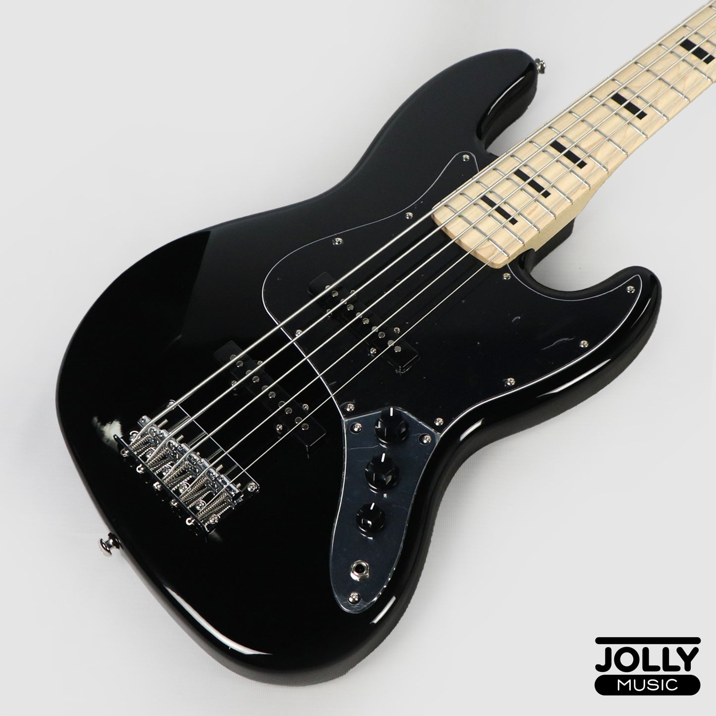 JCraft JB-2 5-String Electric Bass 2026 - Maple / Black
