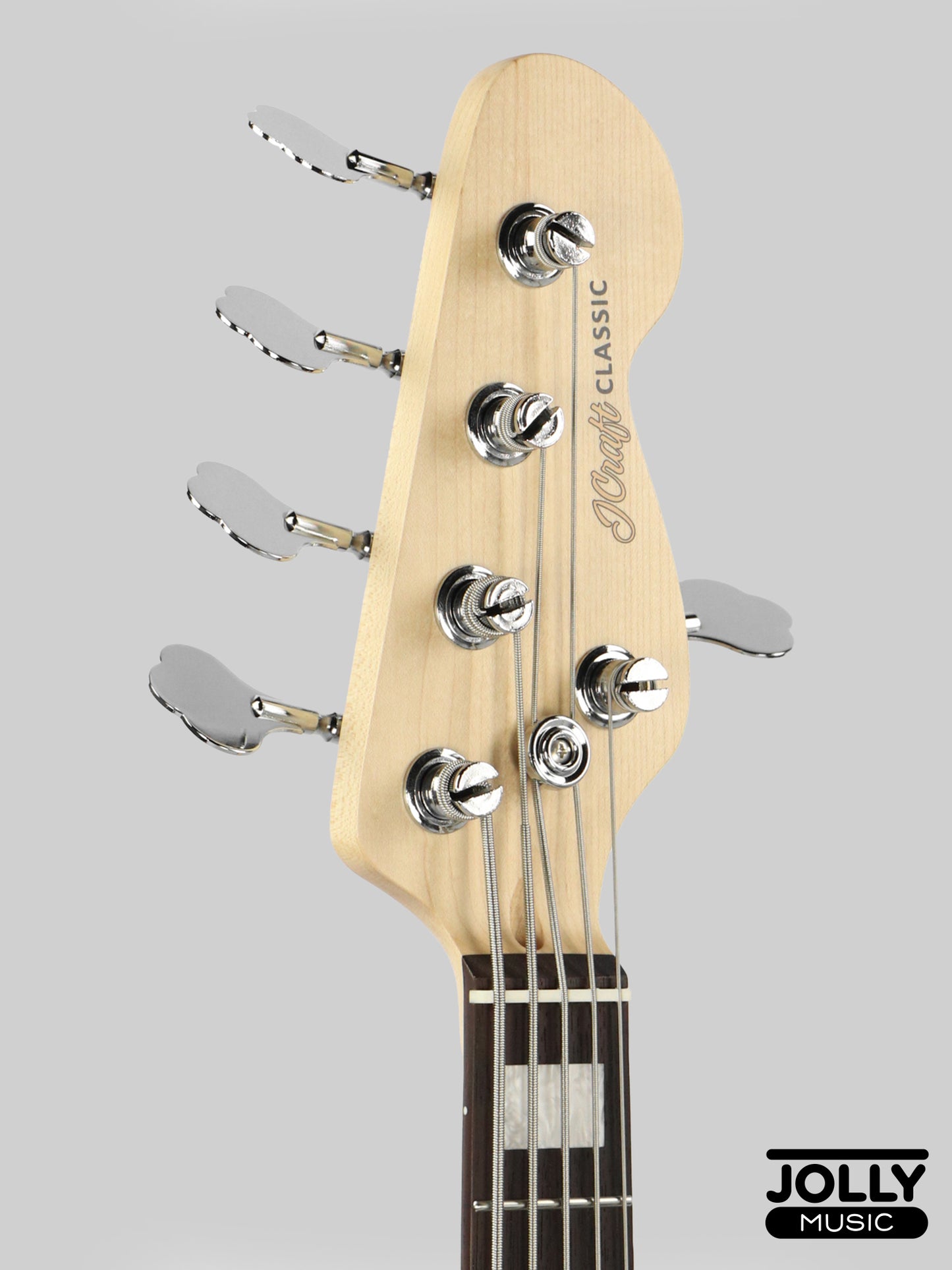 Jcraft JB-2 5-String Electric Bass 2026 - Rosewood / Pearl White