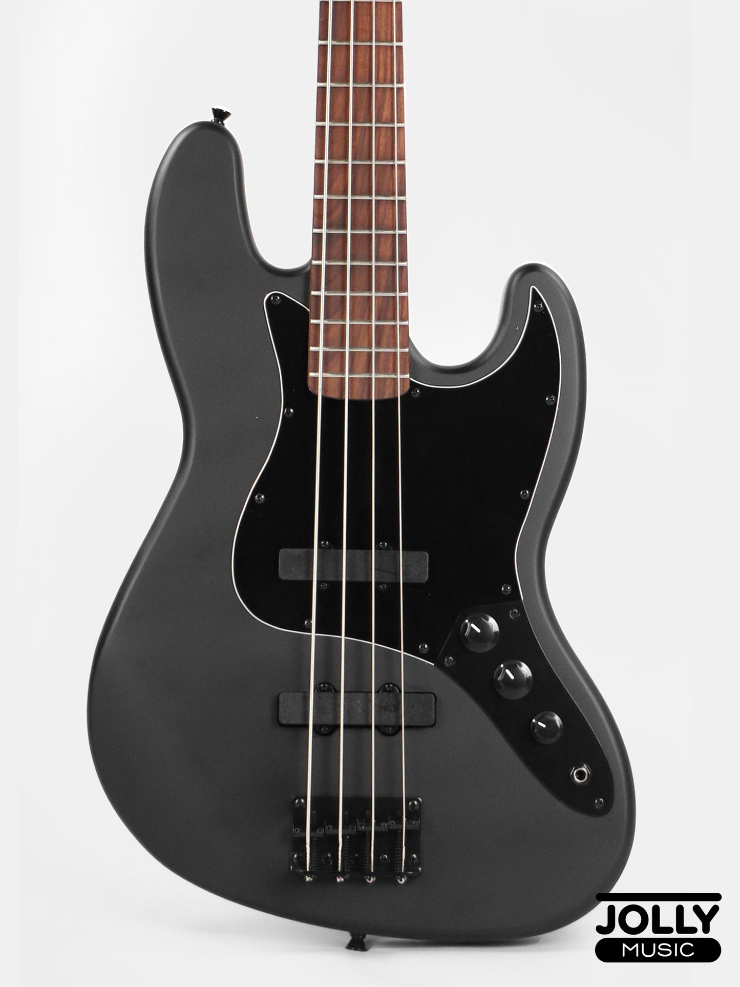 JCraft X Series JBX-1 Offset 4-String Bass Guitar -  Matte Black
