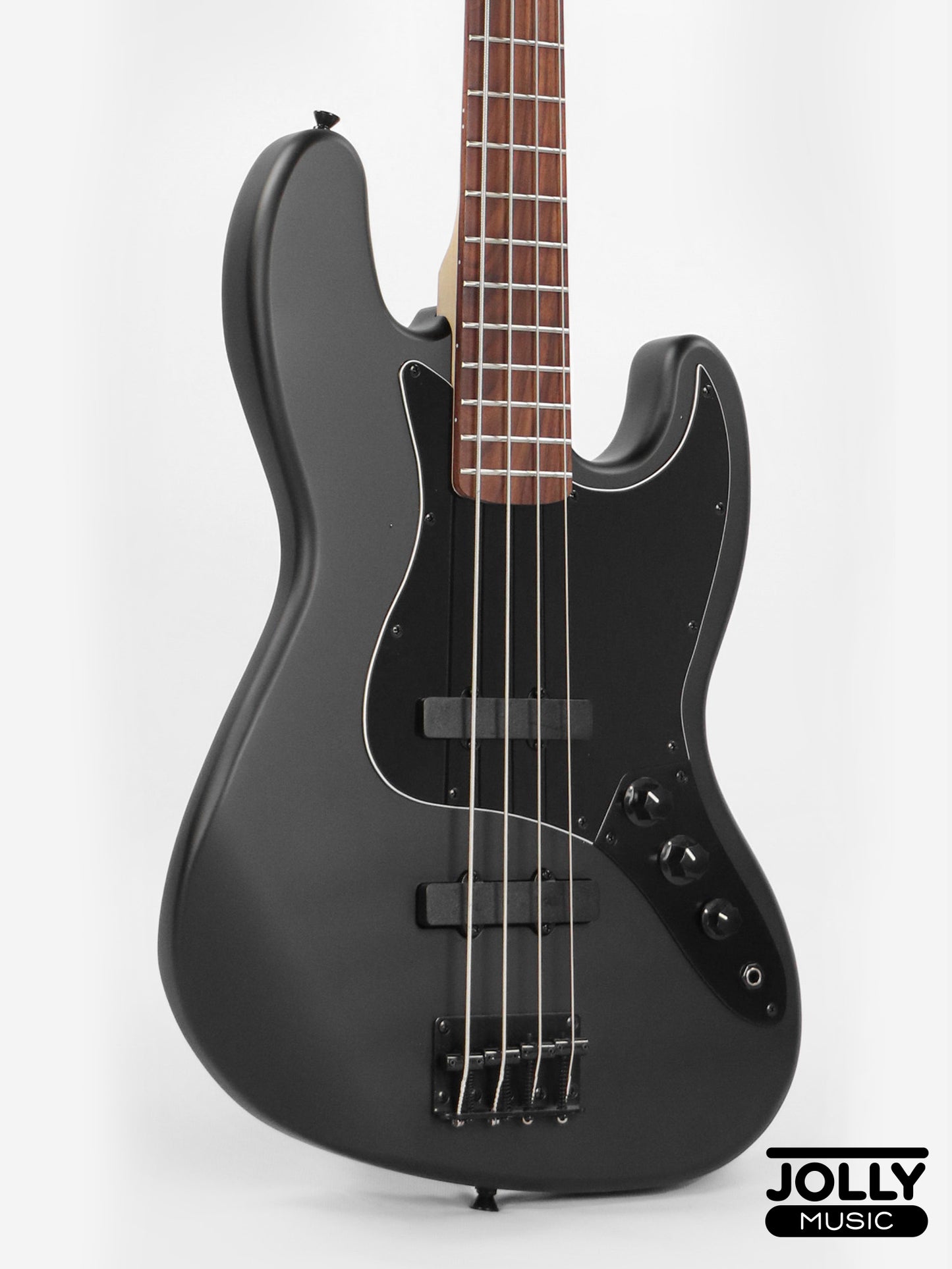 JCraft X Series JBX-1 Offset 4-String Bass Guitar -  Matte Black