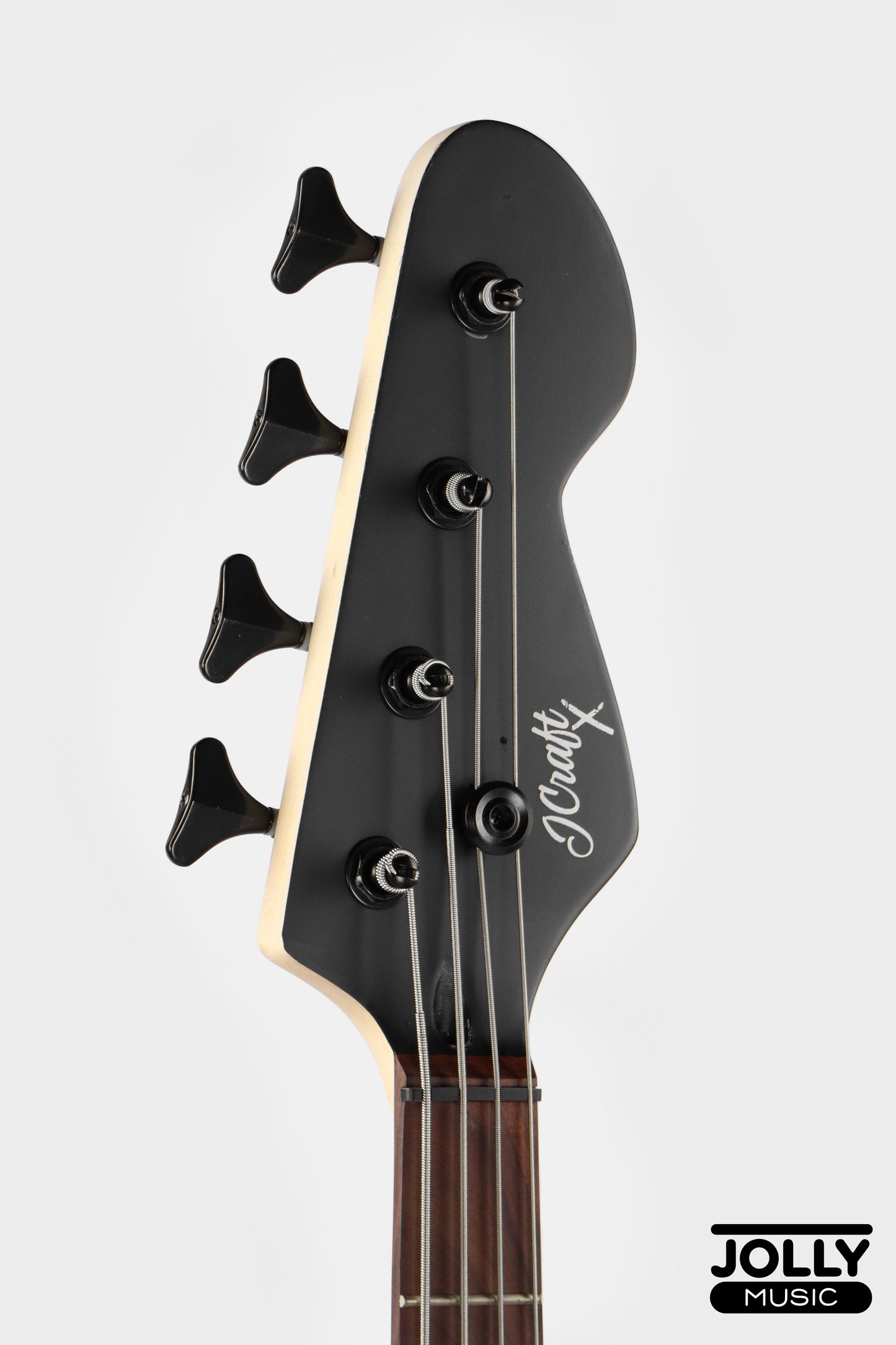 JCraft X Series JBX-1 Offset 4-String Bass Guitar -  Matte Black