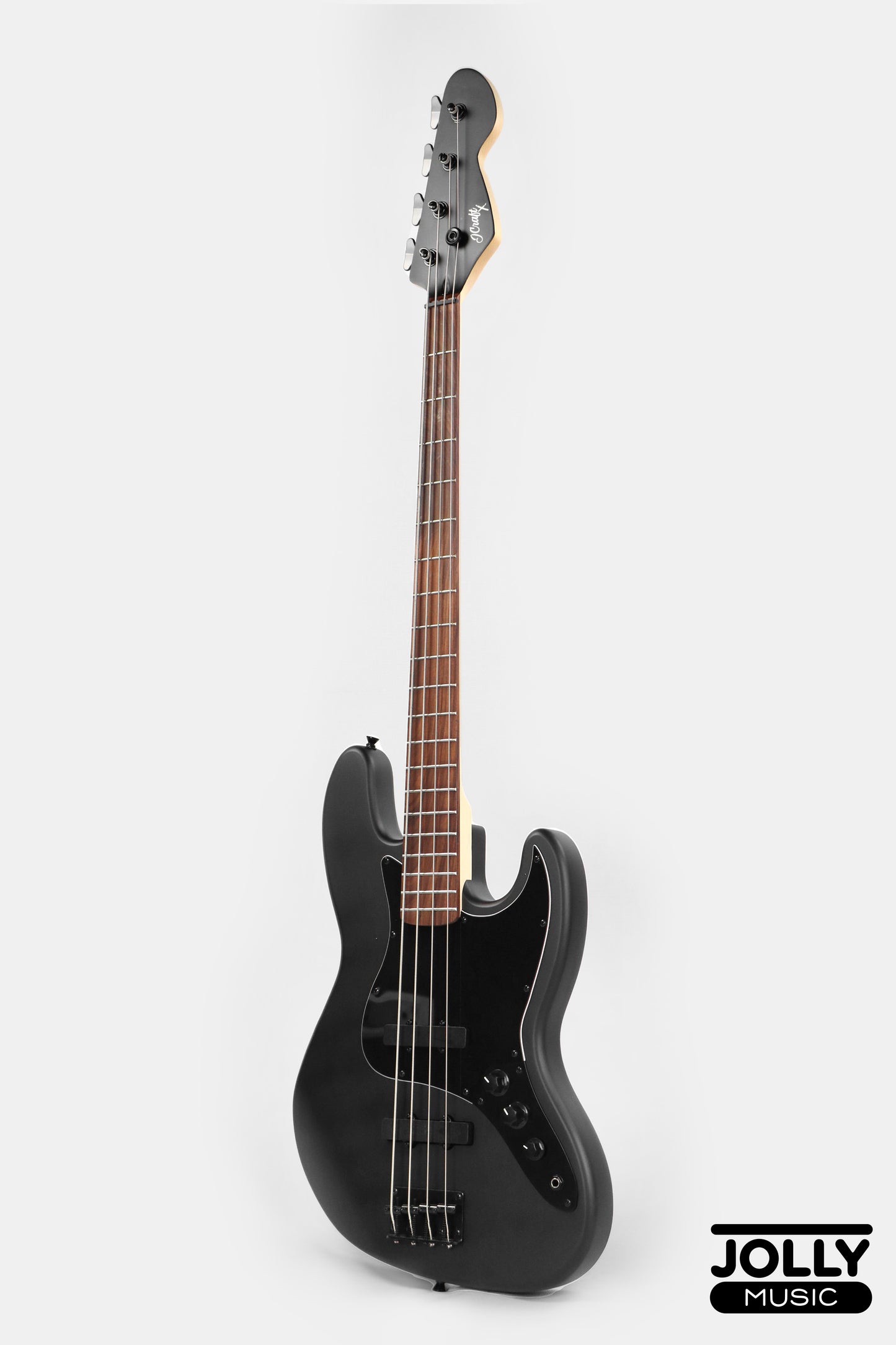 JCraft X Series JBX-1 Offset 4-String Bass Guitar -  Matte Black