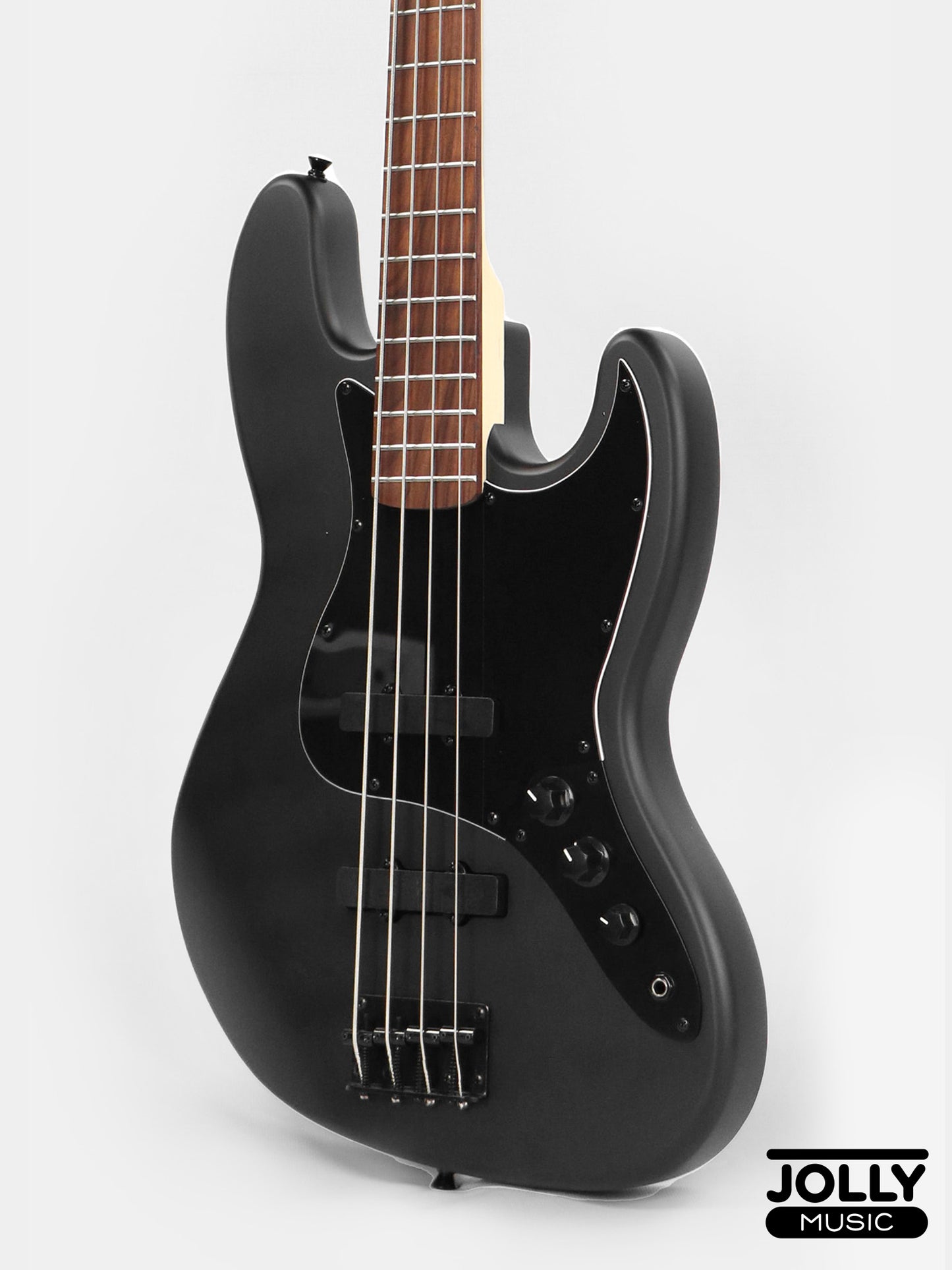 JCraft X Series JBX-1 Offset 4-String Bass Guitar -  Matte Black