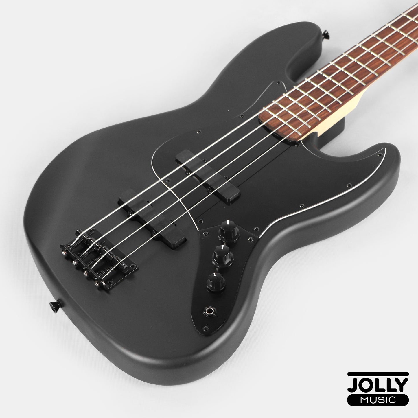 JCraft X Series JBX-1 Offset 4-String Bass Guitar -  Matte Black