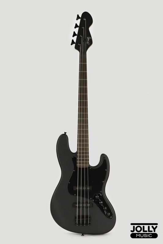 JCraft X Series JBX-1 Offset 4-String Bass Guitar -  Matte Black