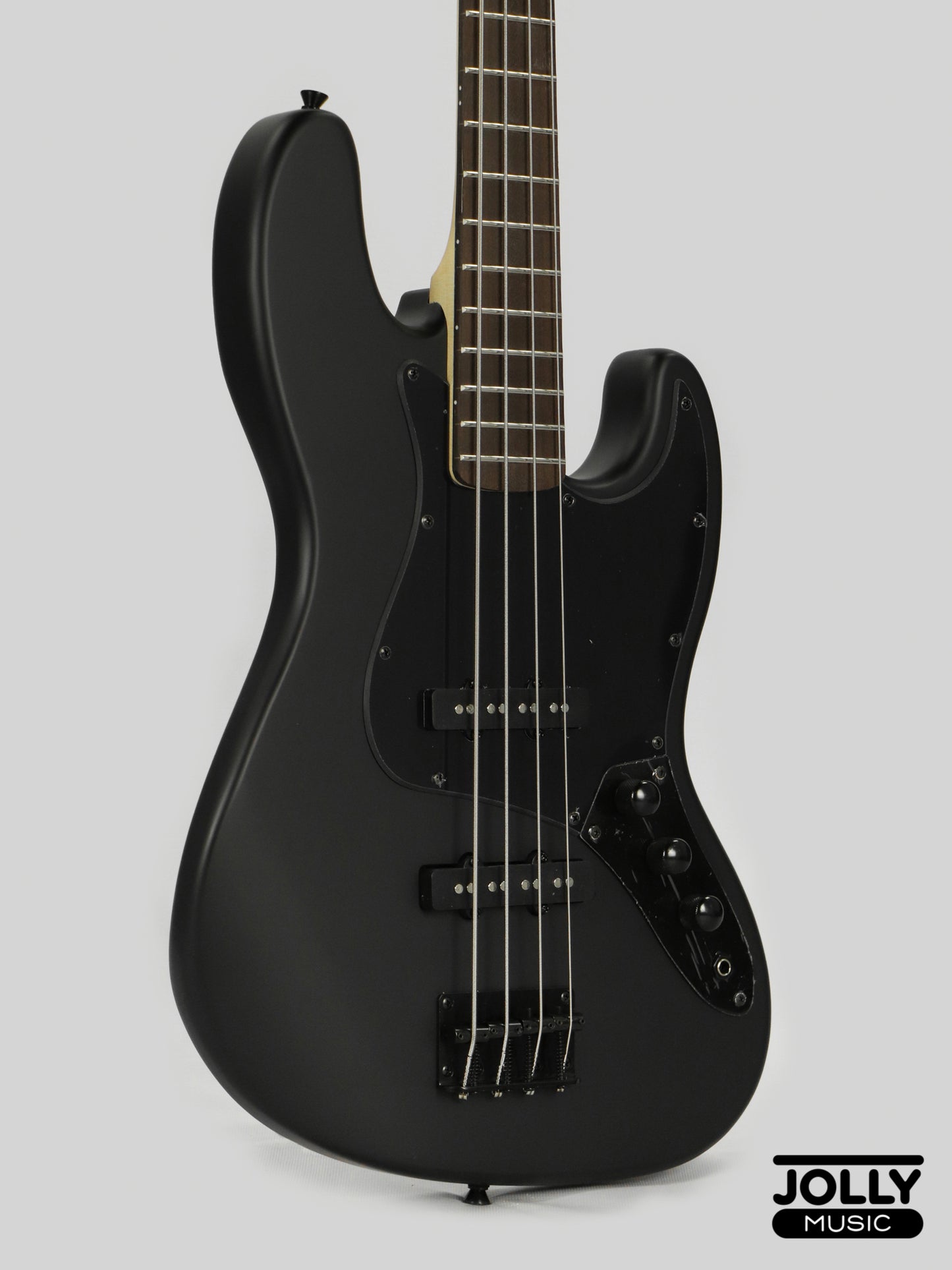 JCraft X Series JBX-1 Offset 4-String Bass Guitar -  Matte Black