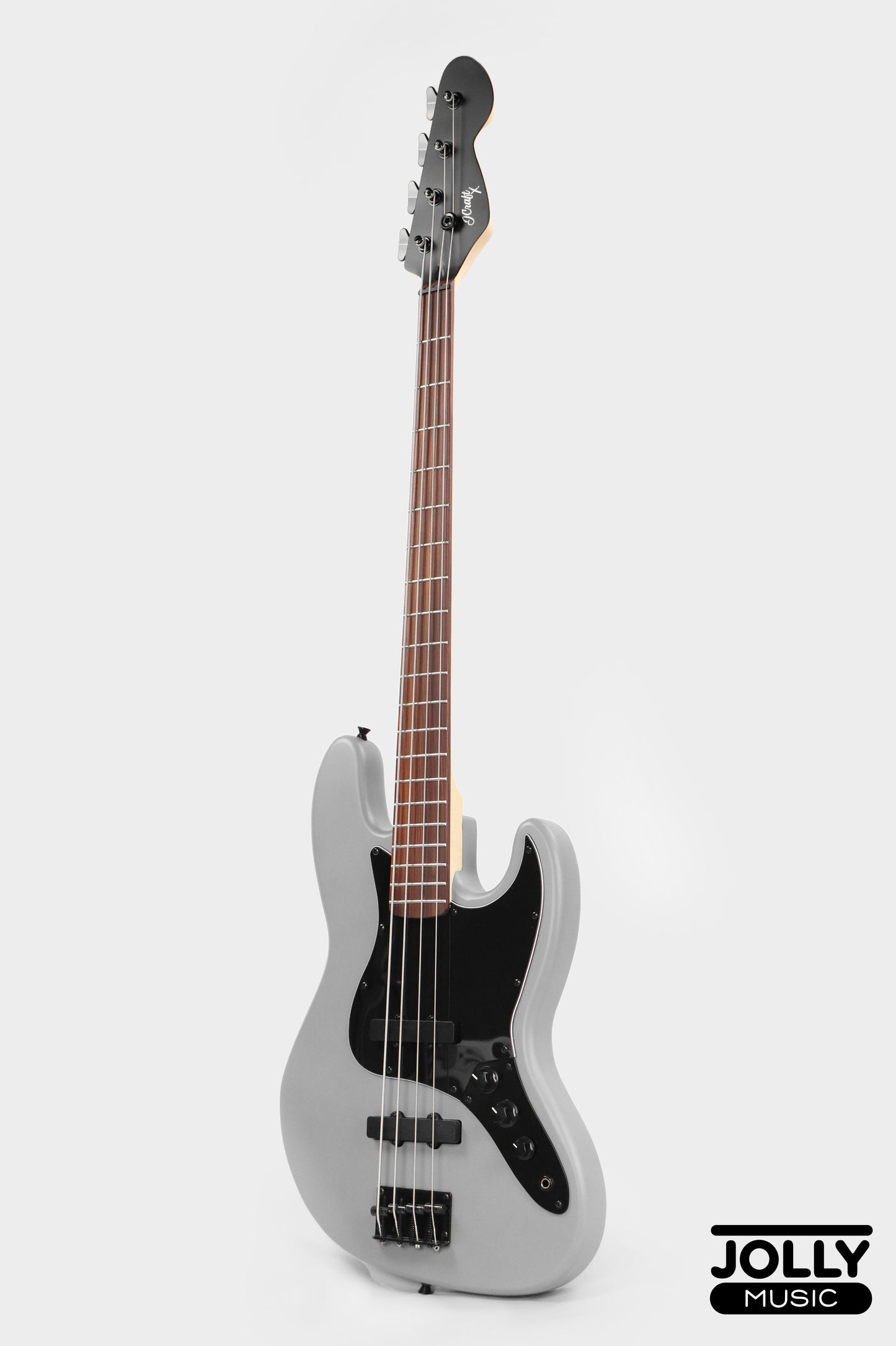 JCraft X Series JBX-1 4-String Bass Guitar - Gunmetal