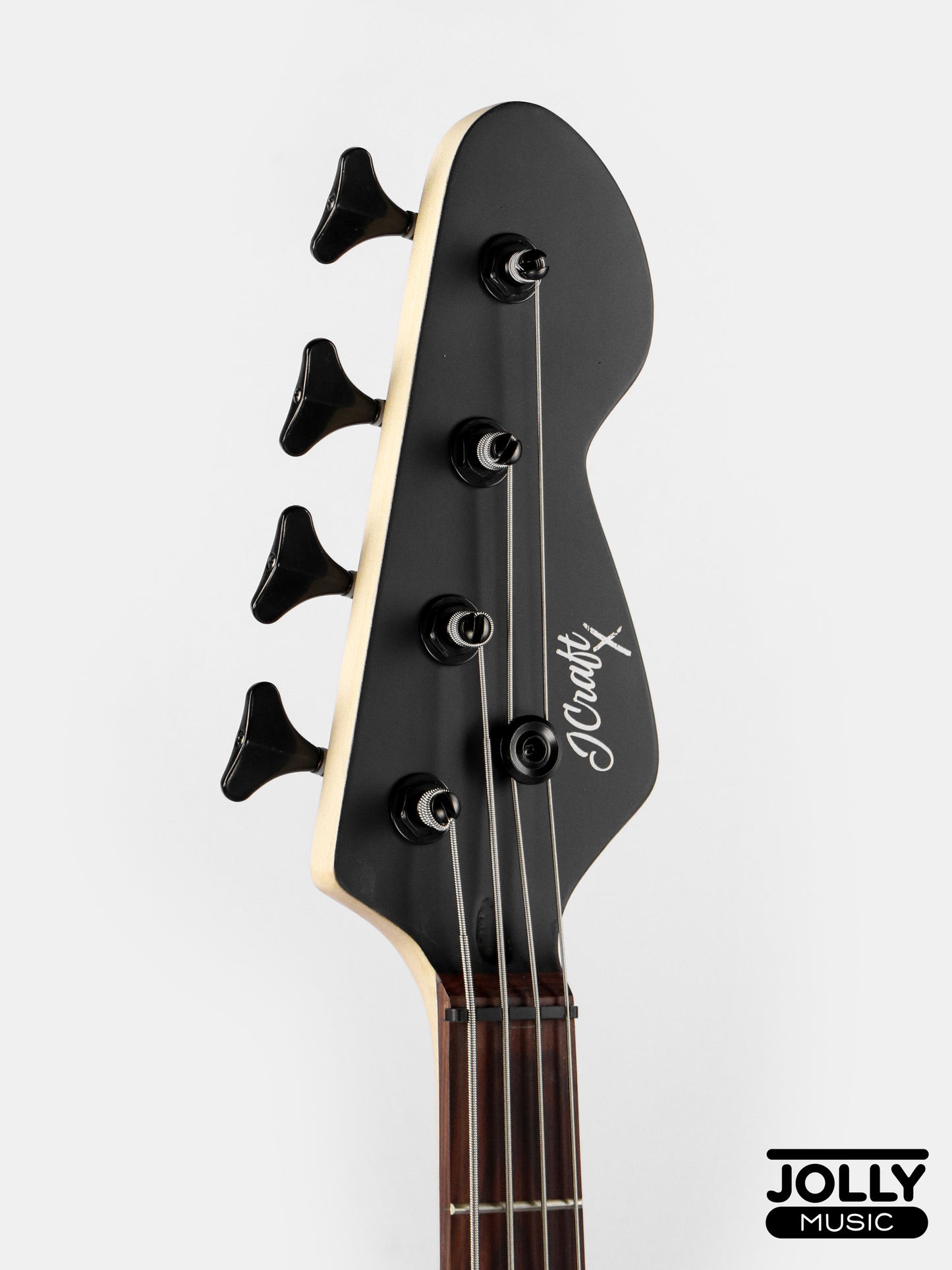 JCraft X Series JBX-1 Offset 4-String Bass Guitar -  White