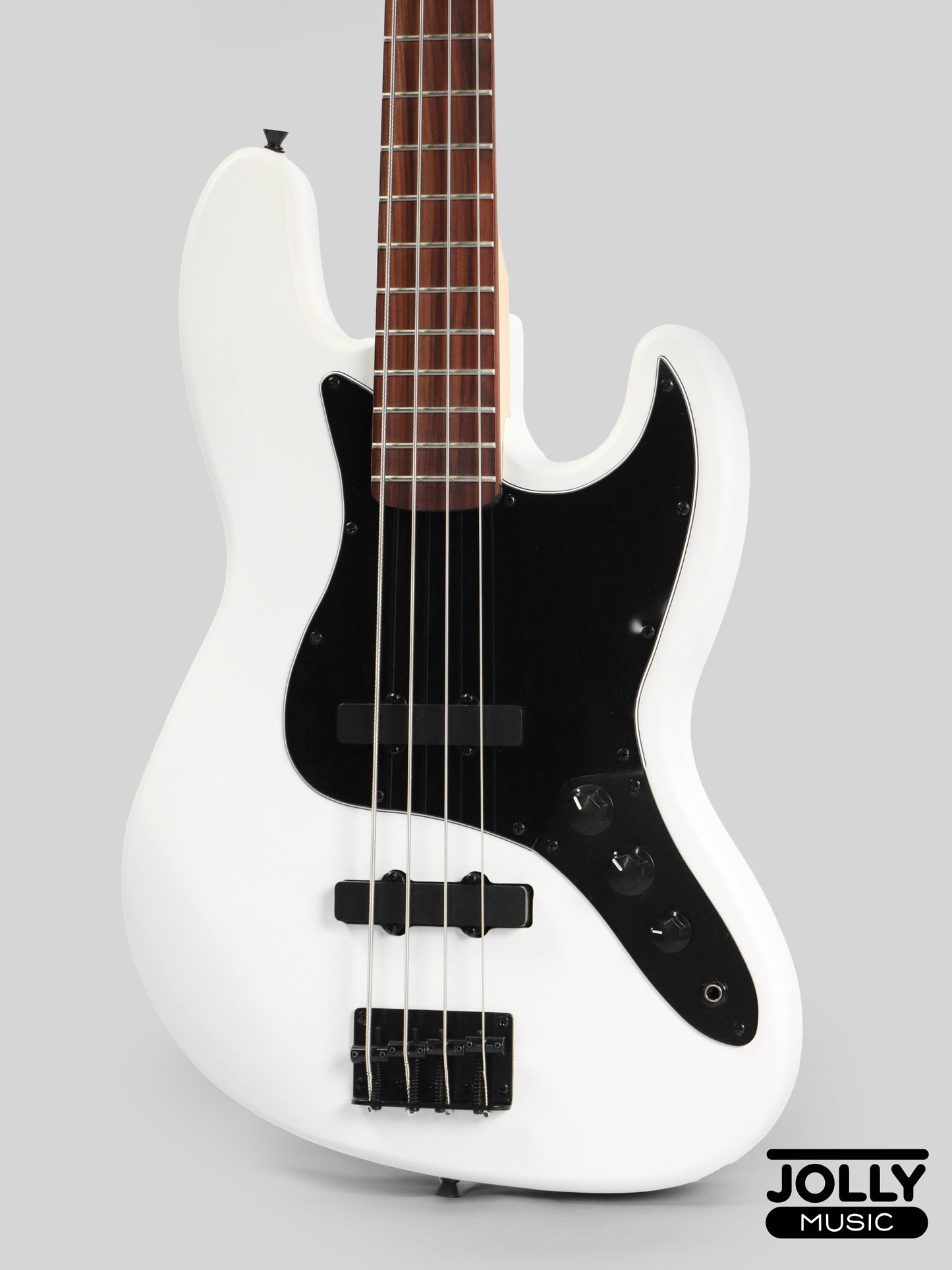JCraft X Series JBX-1 Offset 4-String Bass Guitar -  White
