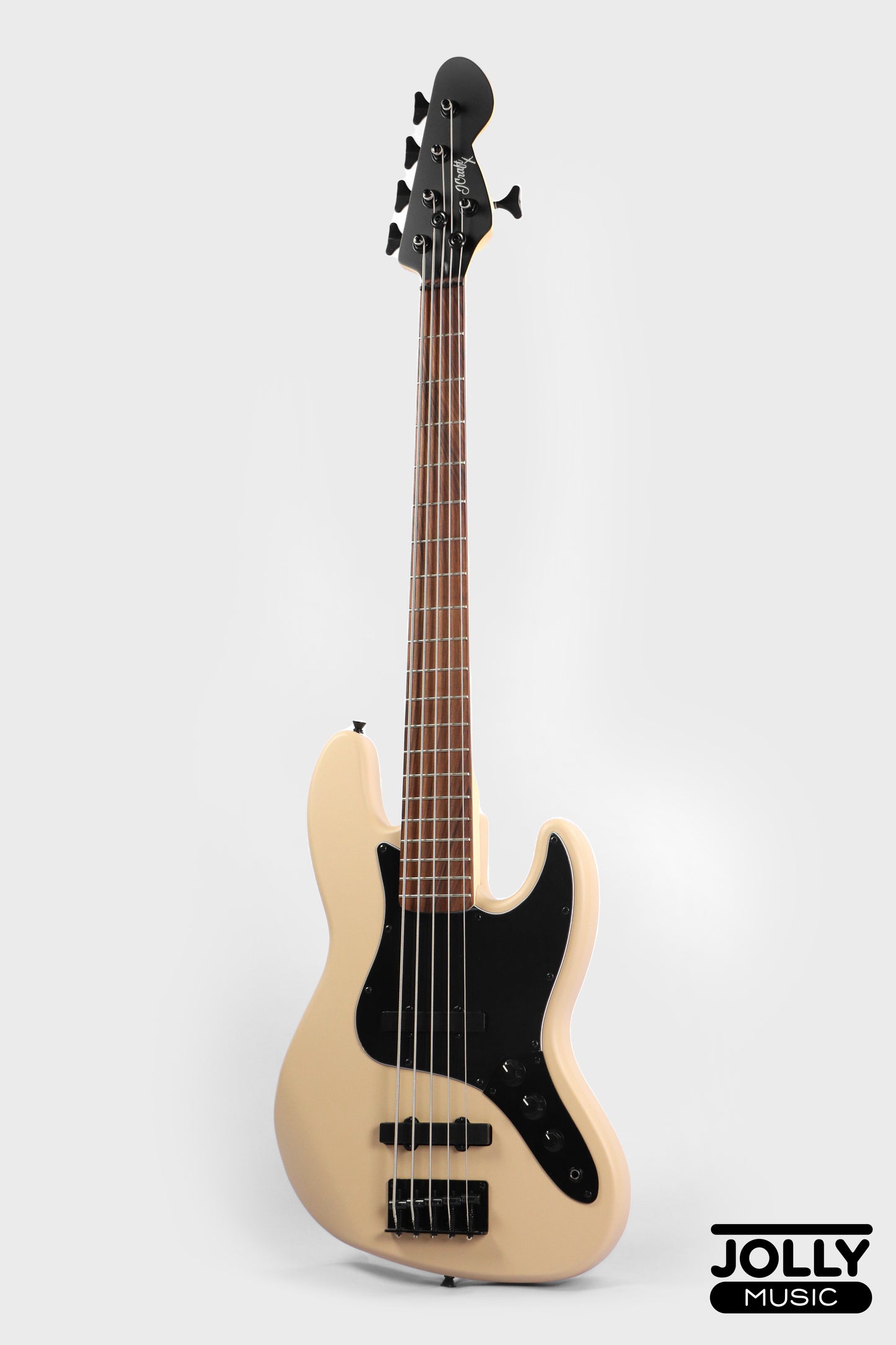 JCraft X Series JBX-1 5-String Bass Guitar - Satin Sandstorm