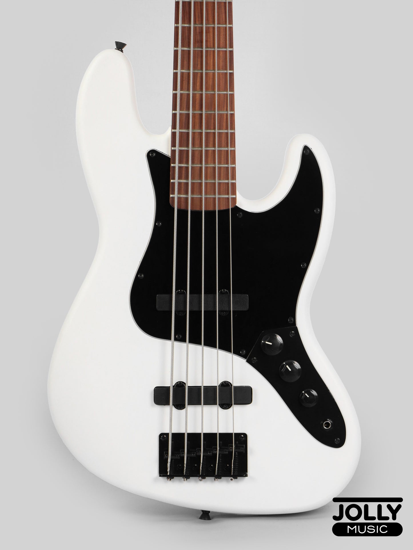 JCraft X Series JBX-1 5-String Bass Guitar - White
