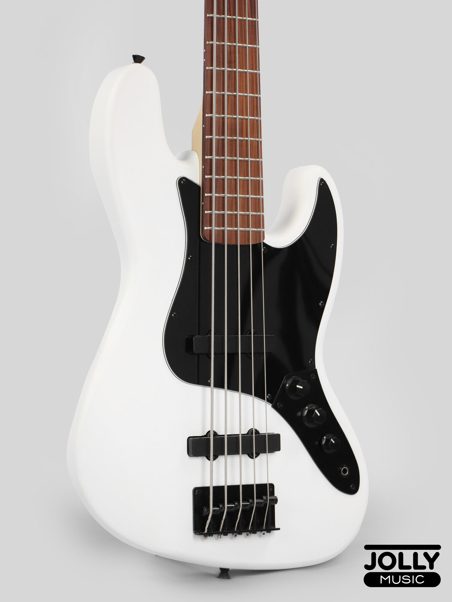 JCraft X Series JBX-1 5-String Bass Guitar - White