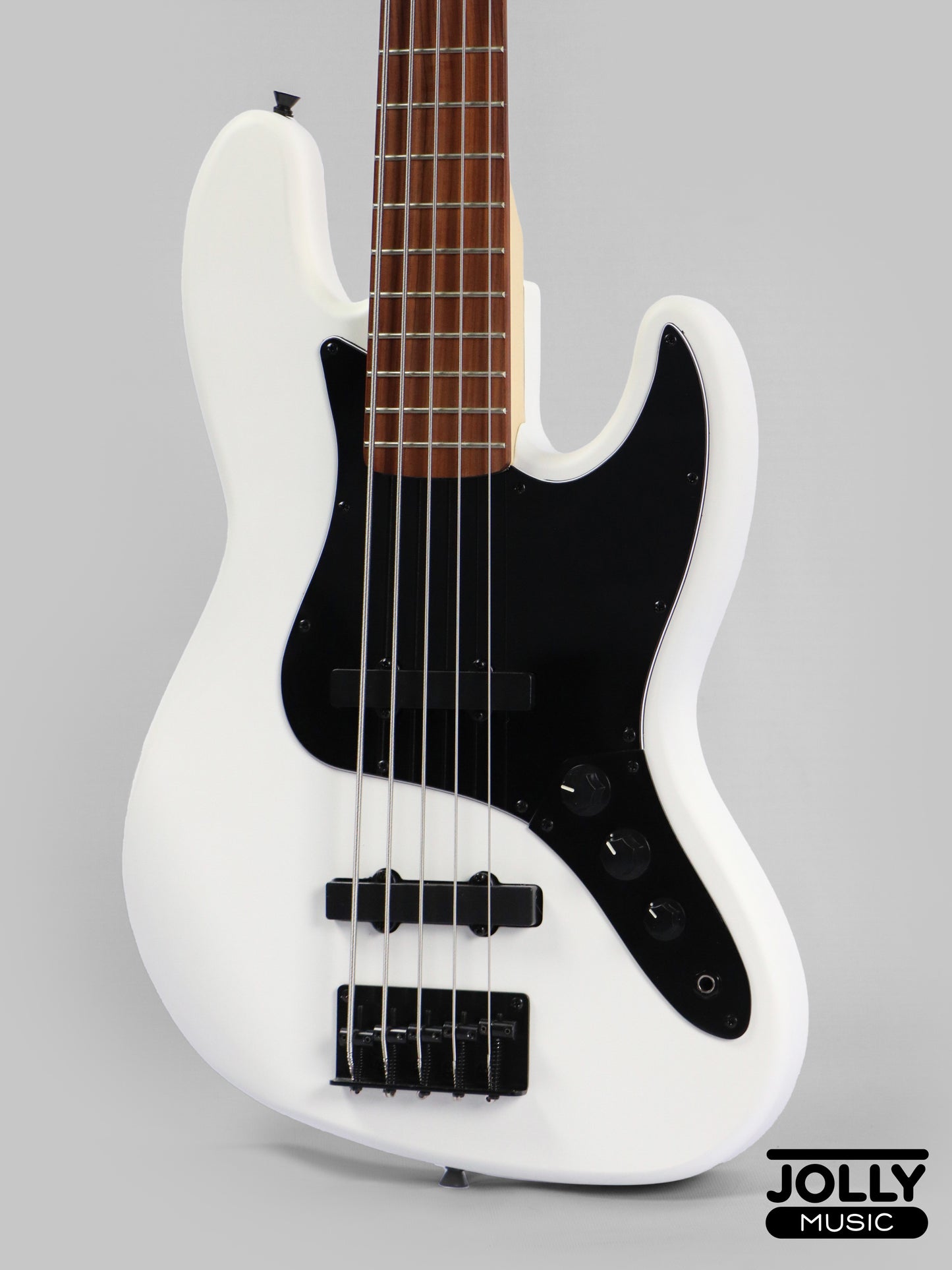 JCraft X Series JBX-1 5-String Bass Guitar - White