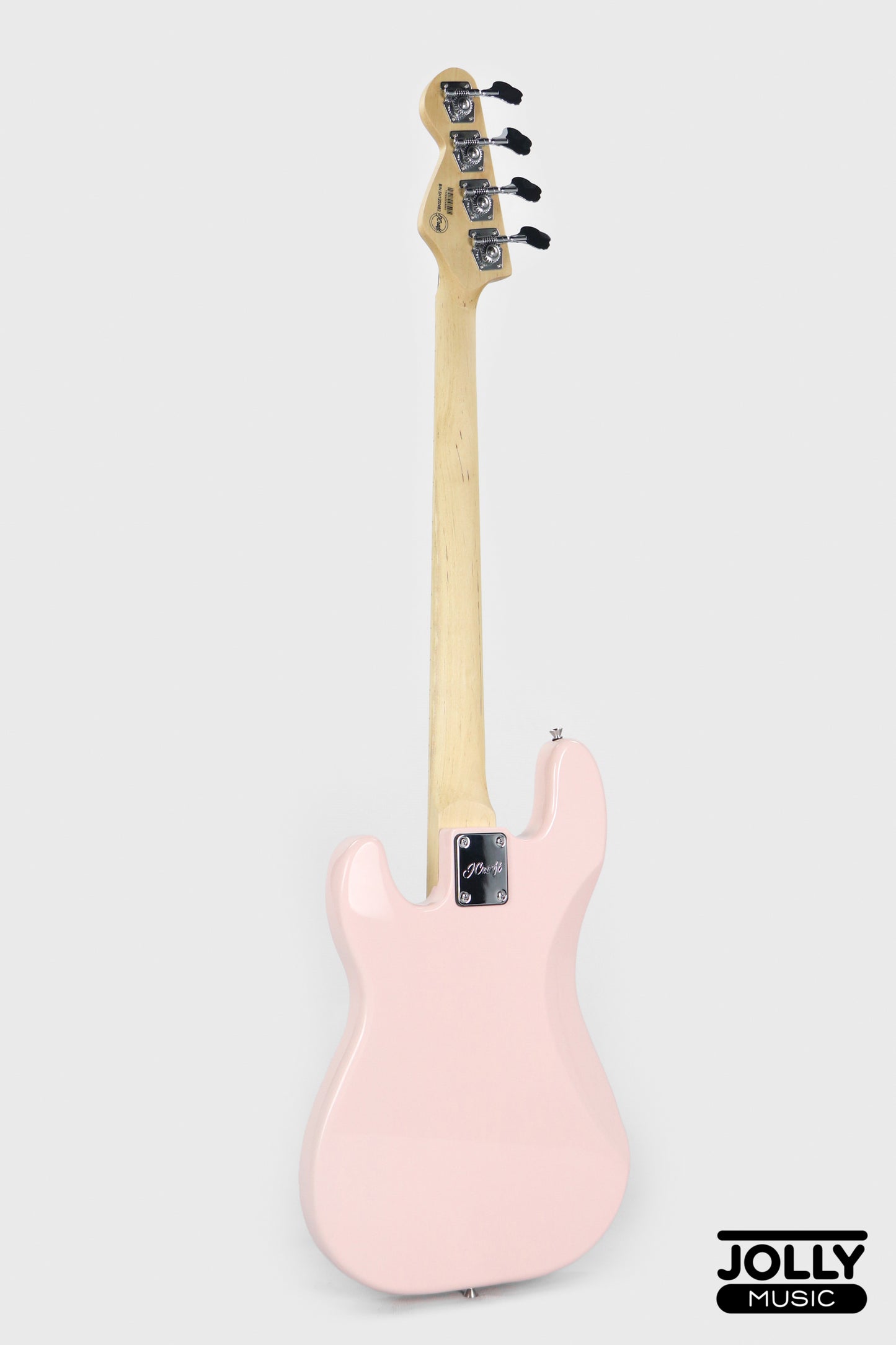 JCraft PB-1 4-String Electric Bass Guitar with Gigbag - Pixie Pink