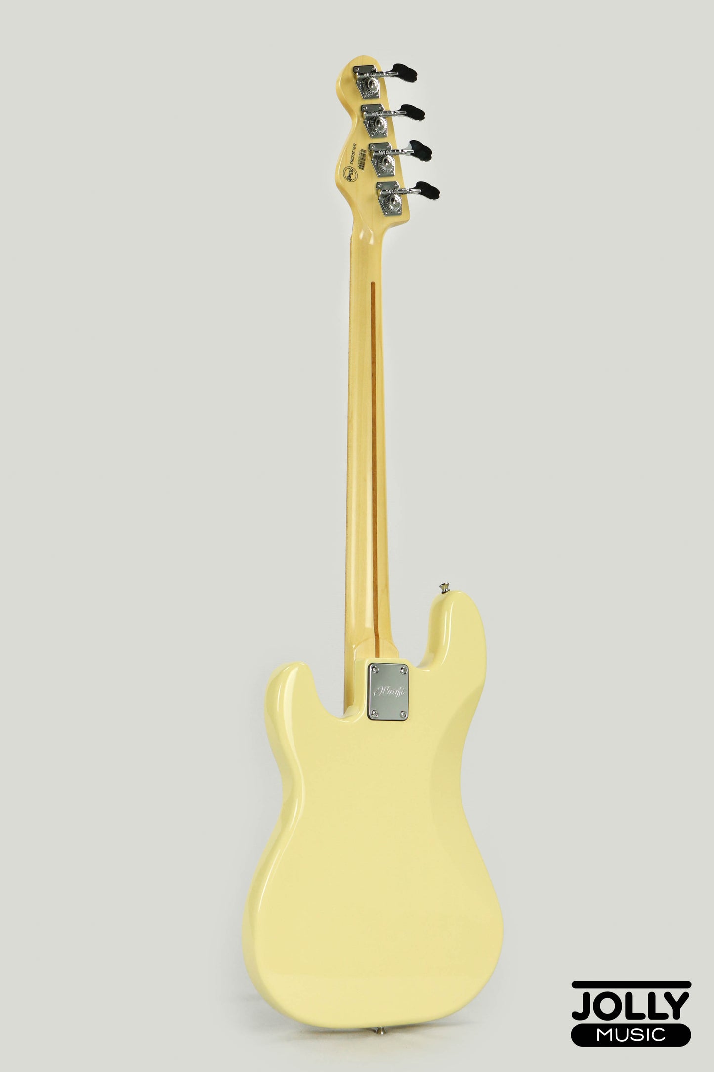 JCraft PB-2 4-String Bass Guitar - Milky White
