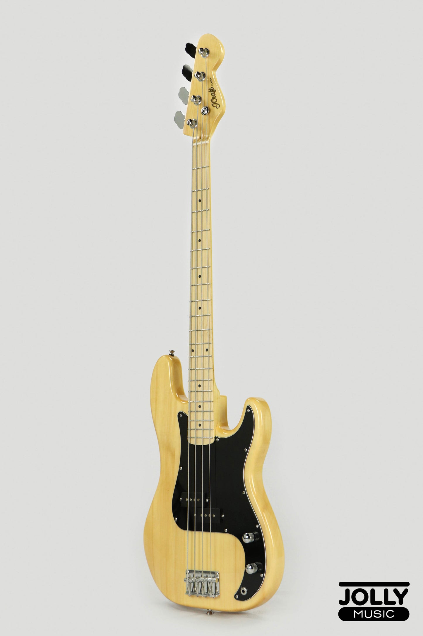 JCraft PB-2 4-String Bass Guitar - Natural