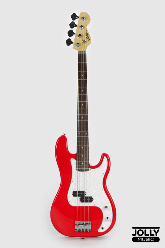 JCraft PB-2 4-String Bass Guitar - Red